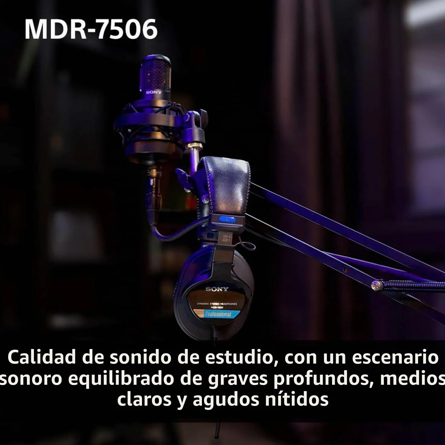 Sony MDR-7506 - Auriculares de diadema cerrados (reducción de ruido, 3.5 mm), negro