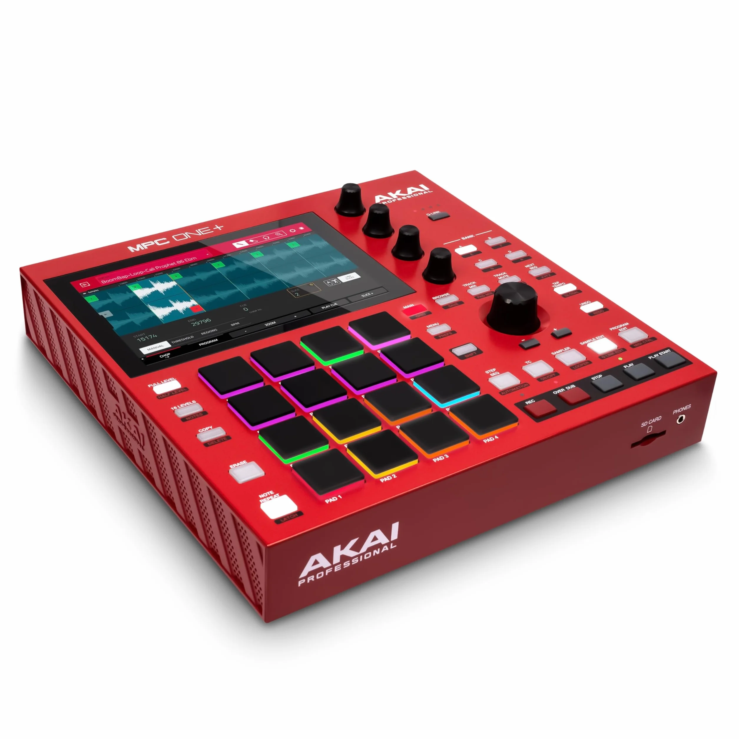 Akai Professional MPC One+ Drum Machine, Beat Maker y Controlador MIDI Autónomo con WiFi, Bluetooth, Drum Pads, Plug-ins de Sintetizador, Pantalla Táctil e Integración con Native Instruments