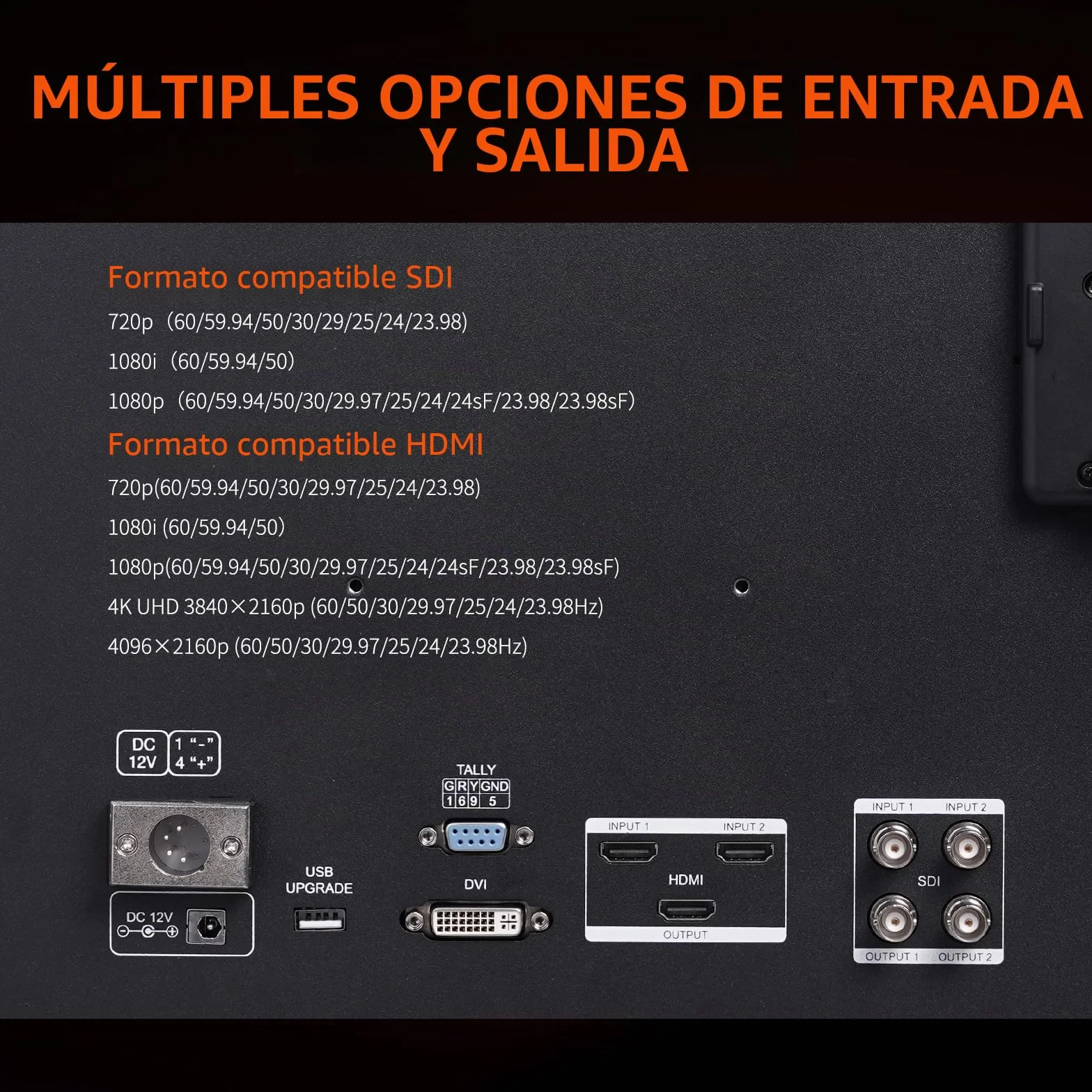 P215 Pro Monitor de producción Broadcast Director 1000nit de 21,5 Pulgadas con HDR de Forma de Onda LUT, Salida de Entrada HDMI 3G-SDI, Soporte HDMI 4K 60