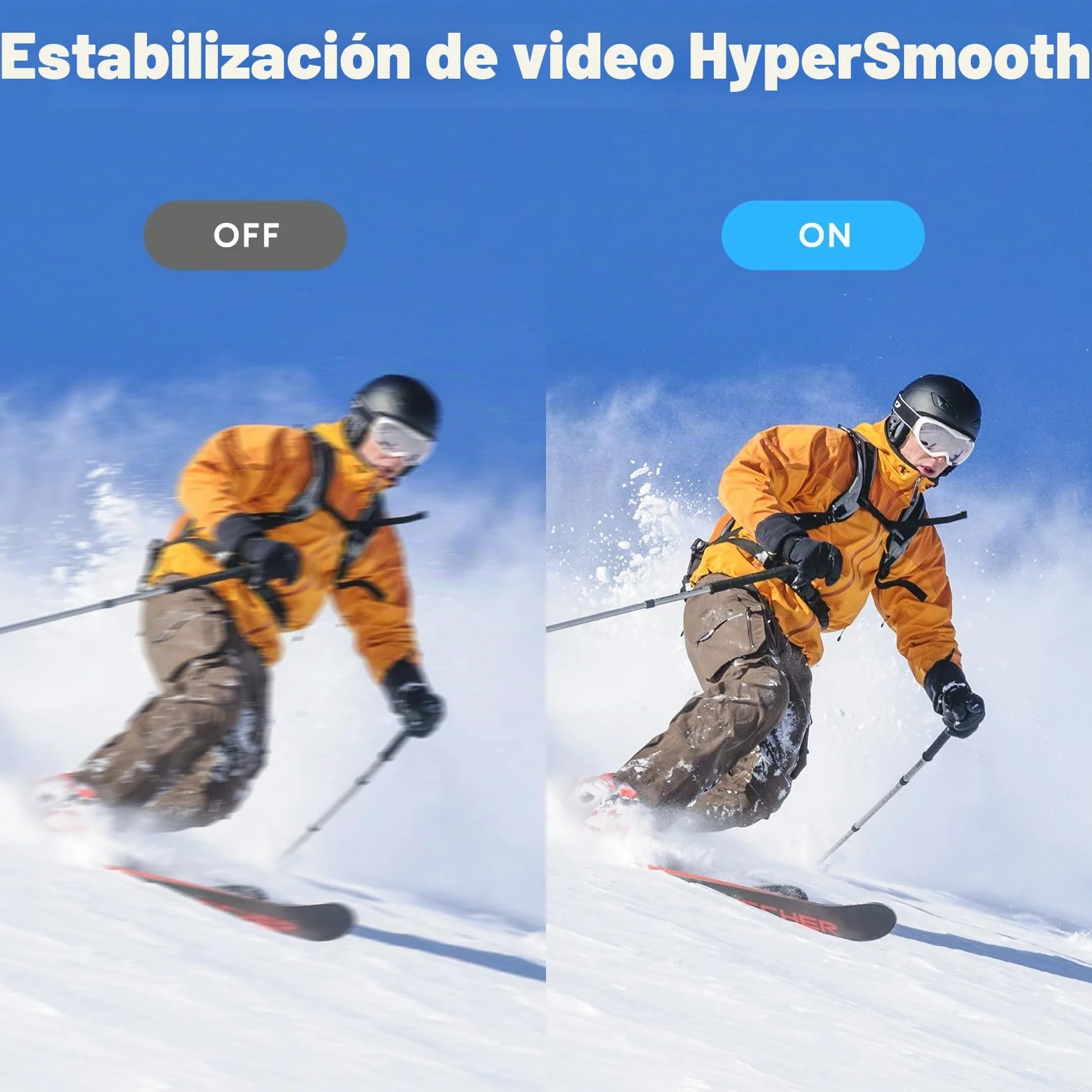 AKASO EK7000 Pro Cámara Deportiva 4K WiFi 20MP Cámara de Acción Sumergible con Empuñadura Flotante, 2 Baterías