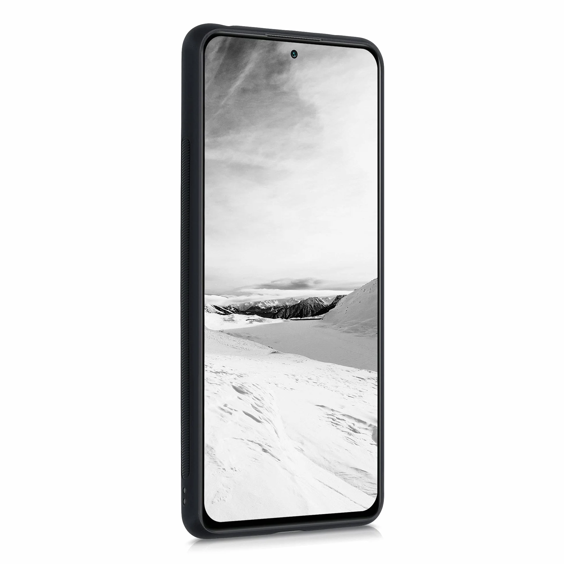 kwmobile Carcasa Xiaomi Redmi Note 10 Pro Funda Madera Bumper Antigolpes Sol Naciente