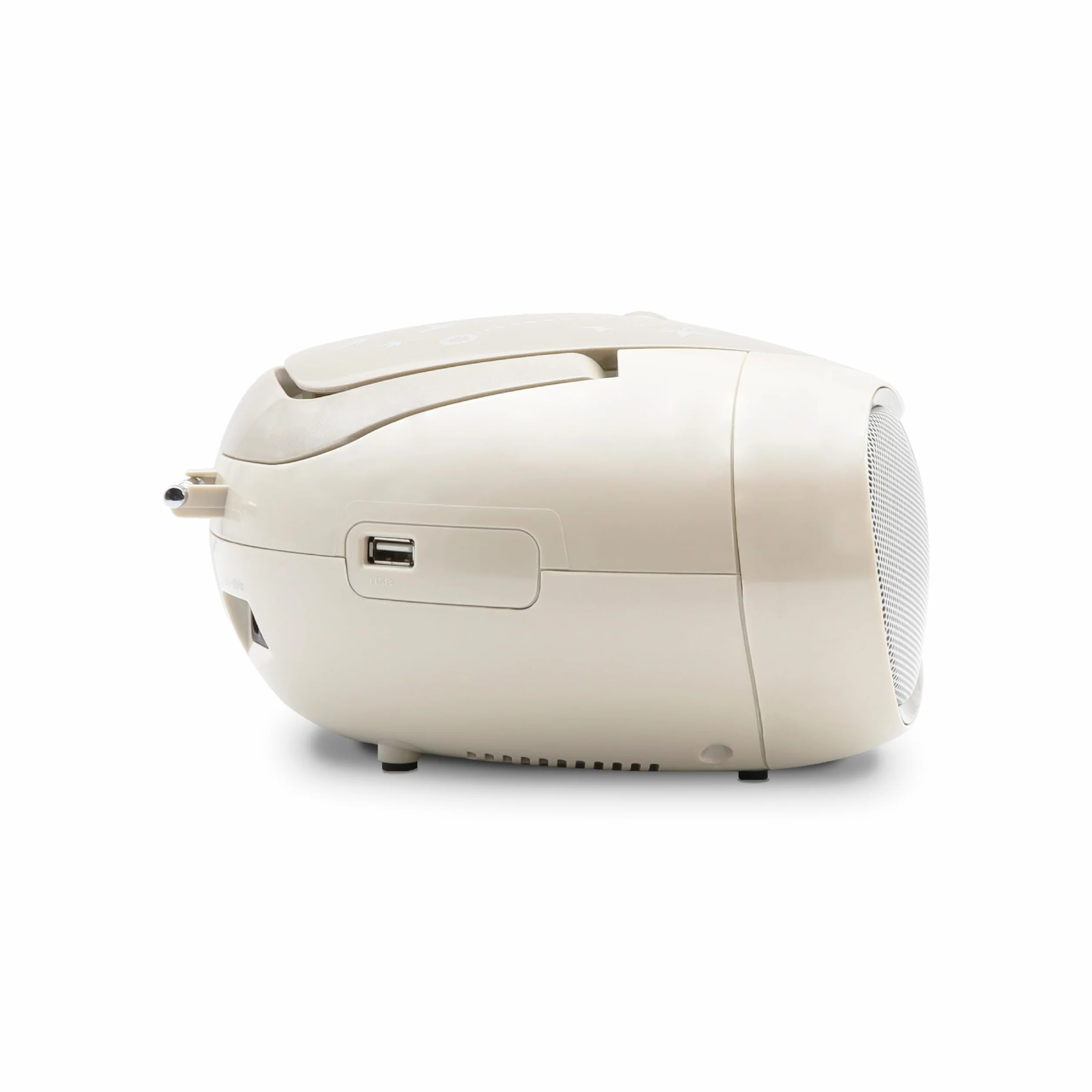 Mooov Reproductor CD Portátil Radio FM USB 6W CD-R CD-RW CD-MP3