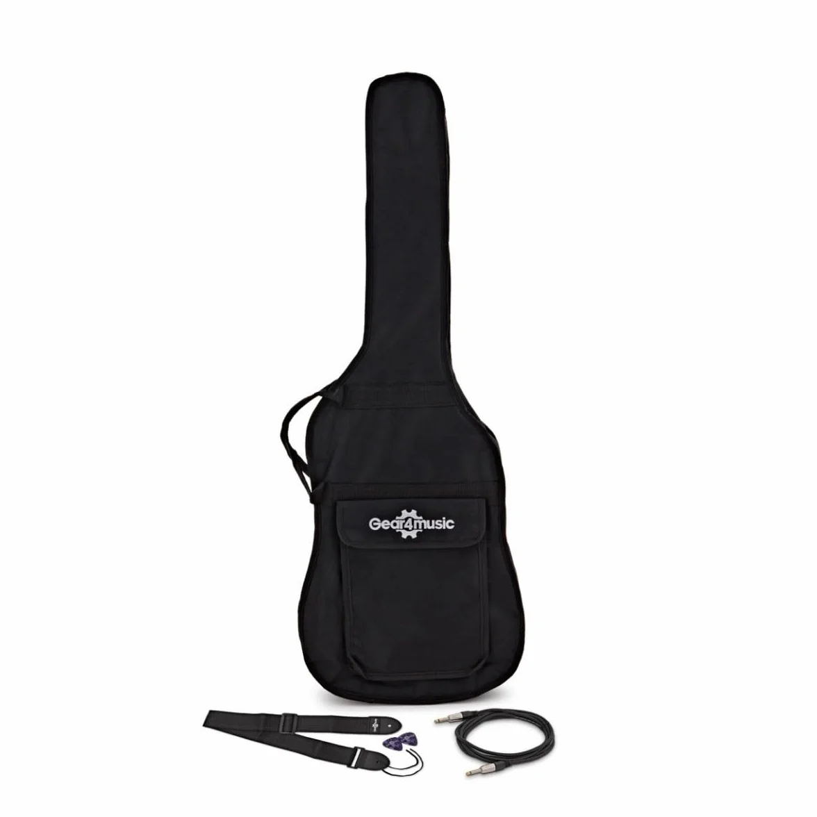 Guitarra eléctrica LA de Gear4music Starter Pack Negro