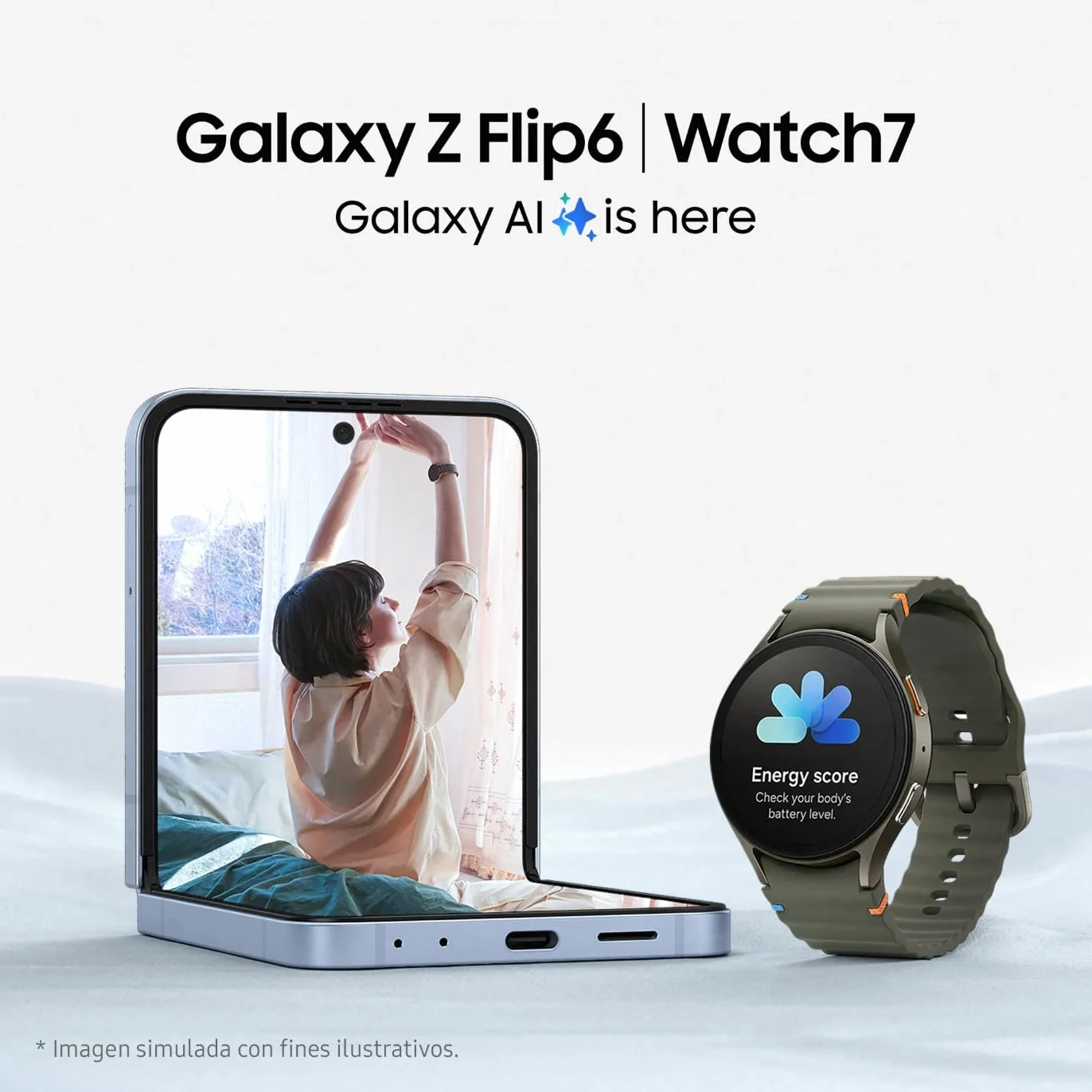 Samsung Galaxy Watch7 Bluetooth + Correa - Smartwatch 40mm, Control de Salud, Seguimiento Deportivo, Beige (Versión Española)