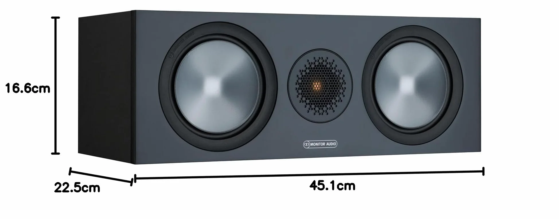 Monitor Audio Bronze C150 Black Altavoz Central Home Cinema