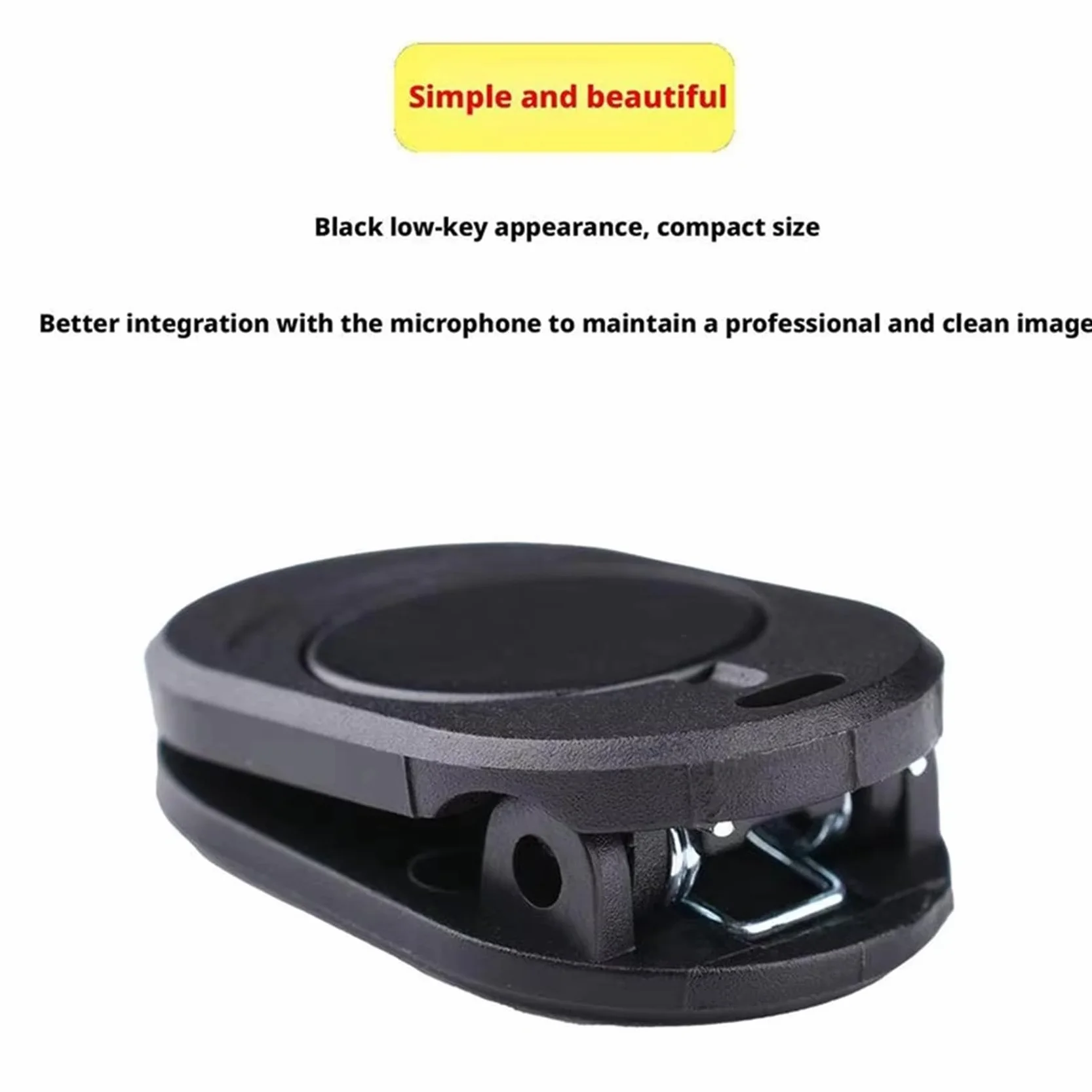 2 clips traseros magnéticos para micrófono inalámbrico, cuello de clip magnético, soporte magnético para micrófono