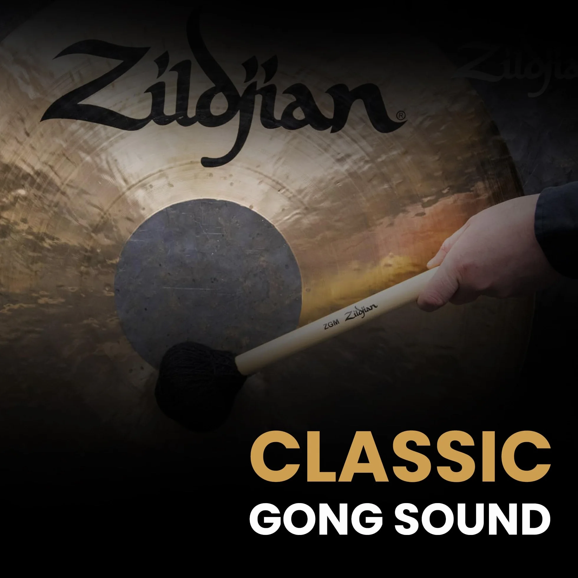 ZILDJIAN P0512 Orchestral Gong 12" tradicional con soporte