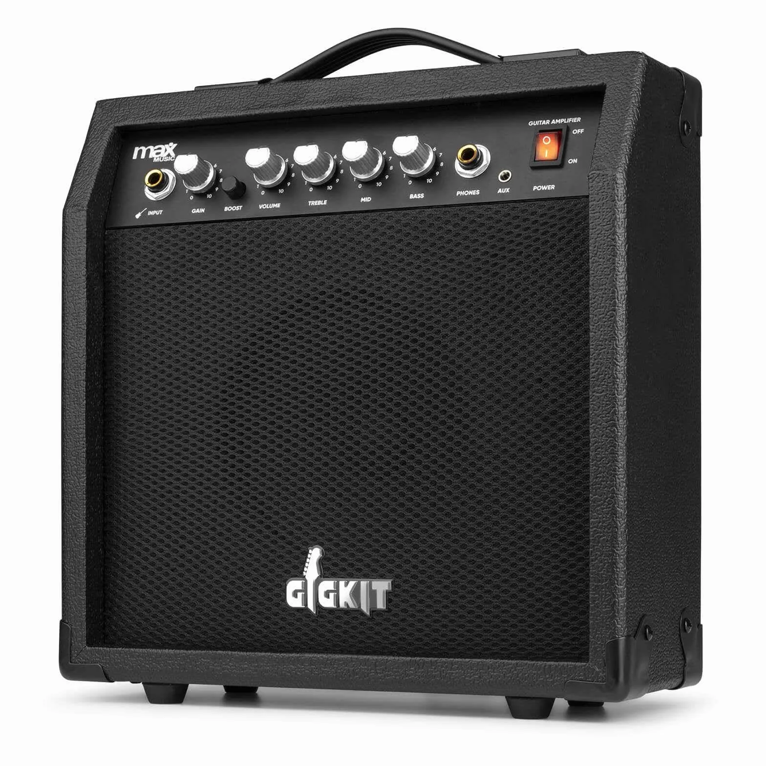 MAX GigKit Pack Guitarra Eléctrica Azul Oscuro Quilted con Amplificador 40W, Afinador, Funda, Correa y Juego de Cuerdas – Set de Iniciación Completo para Principiantes o Regalo Musical Perfecto
