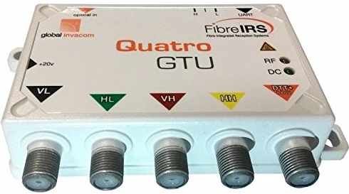 Conversor óptico con Salidas satélite Quattro y TDT