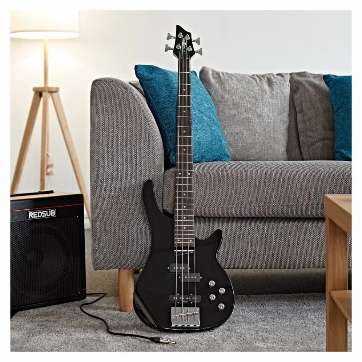 Gear4music Chicago Electric Bajo 4 String Full Size Black