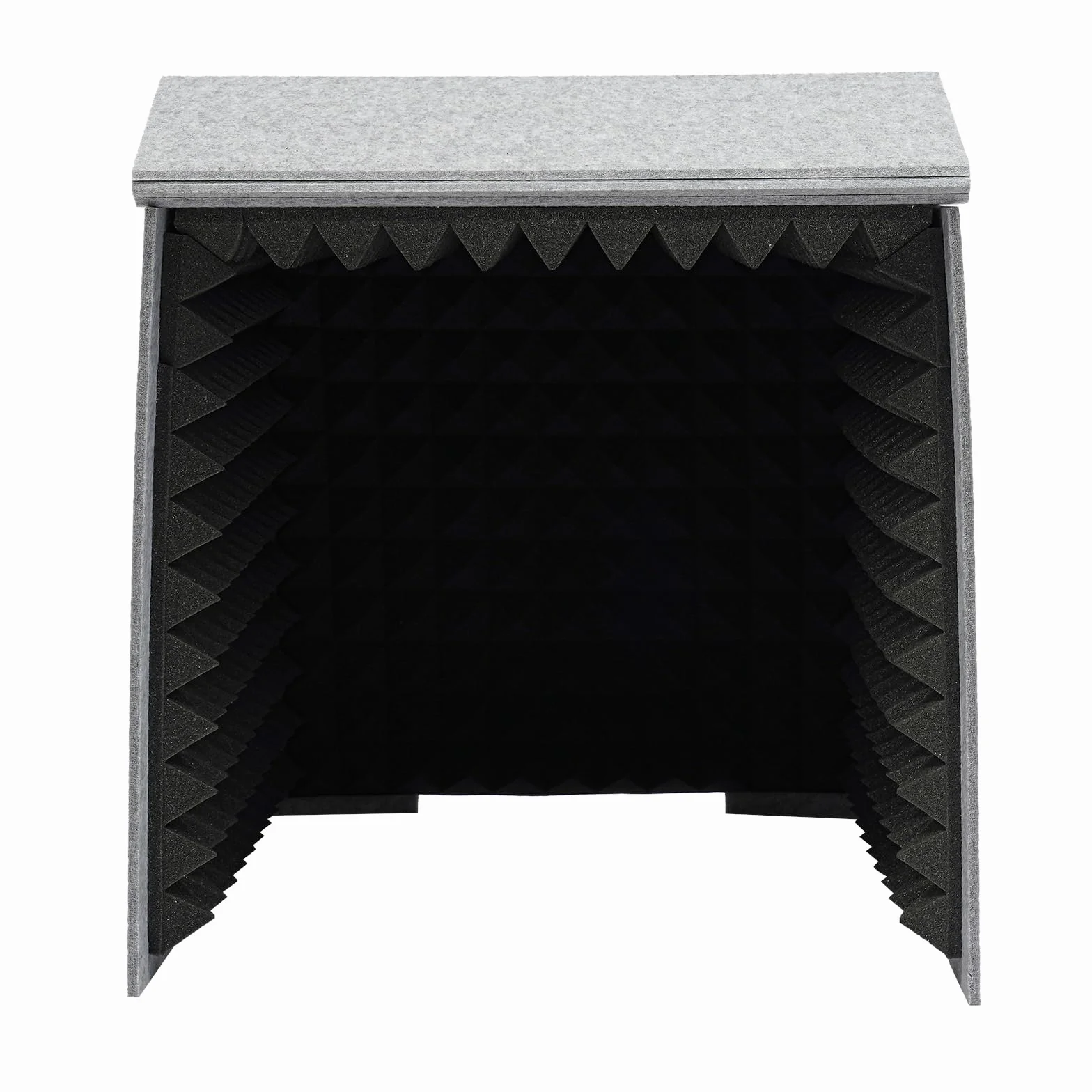 Cubierta insonorizada de escritorio, 60 x 60 cm, plegable, aislamiento acústico con doble aislamiento acústico y esponjas absorbentes de sonido, cabina de grabación vocal portátil para grabaciones de