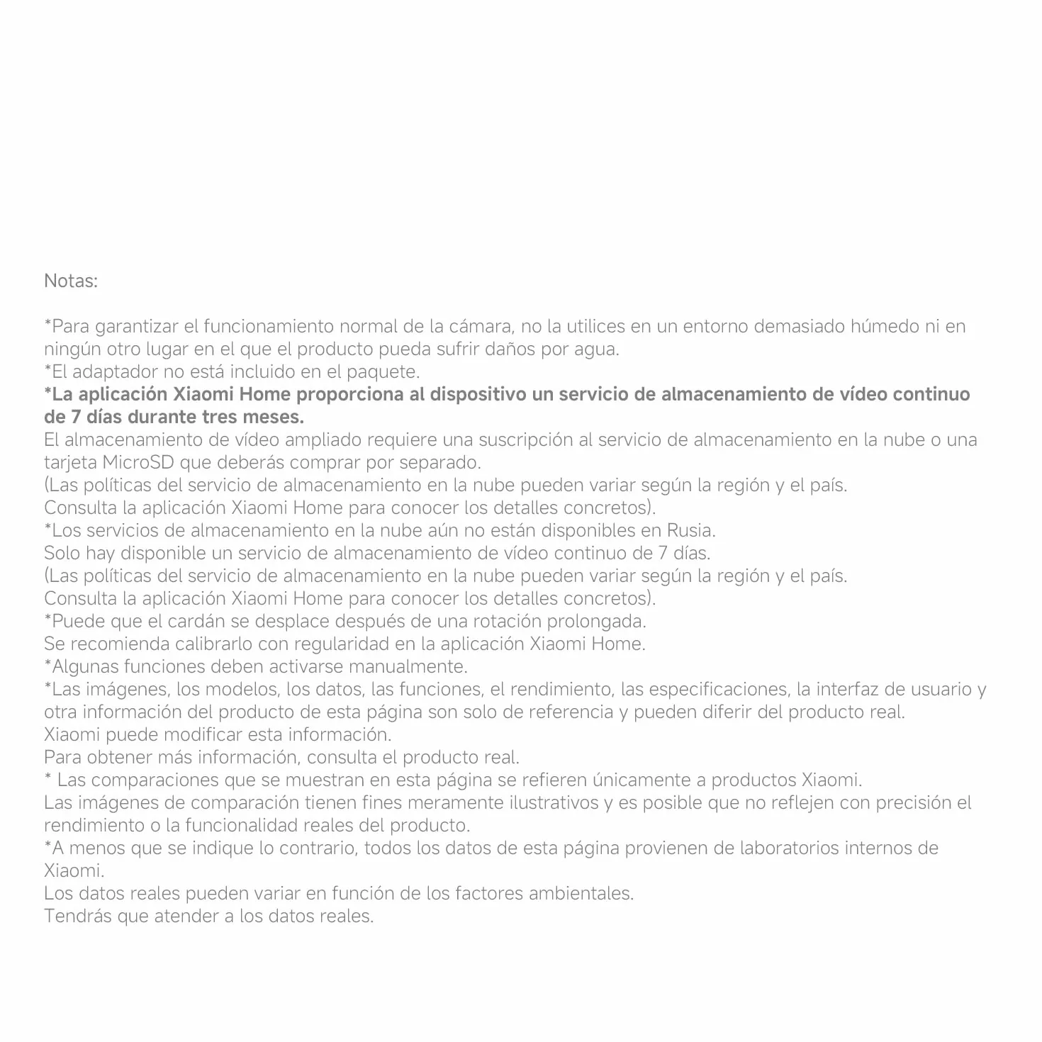 Xiaomi C302 Cámara Vigilancia WiFi Interior 2K 3MP 360° Visión Nocturna Starlight Audio Bidireccional Wi-Fi 6