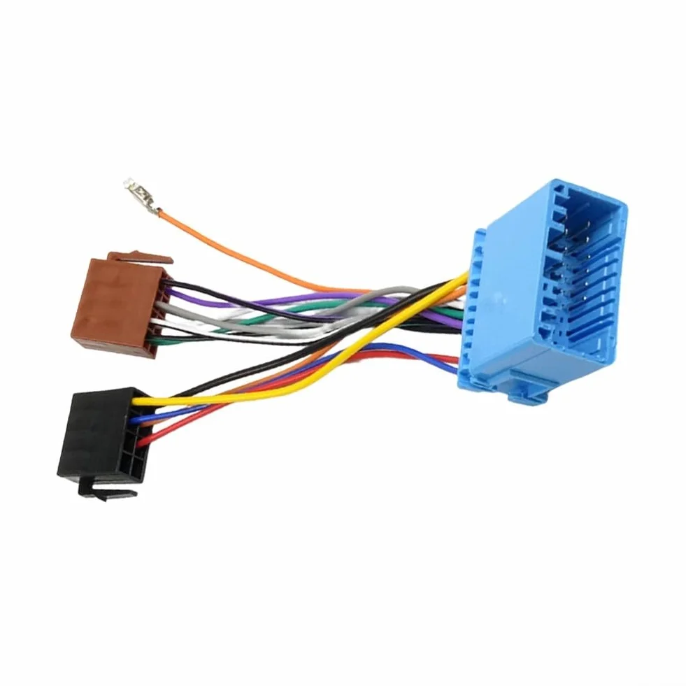 Cable Adaptador ISO de Radio de Coche para Honda Audio estéreo arnés de cableado Conector 12V ABS Azul instalación Trasera Radio Compatible Accord Civic CRV