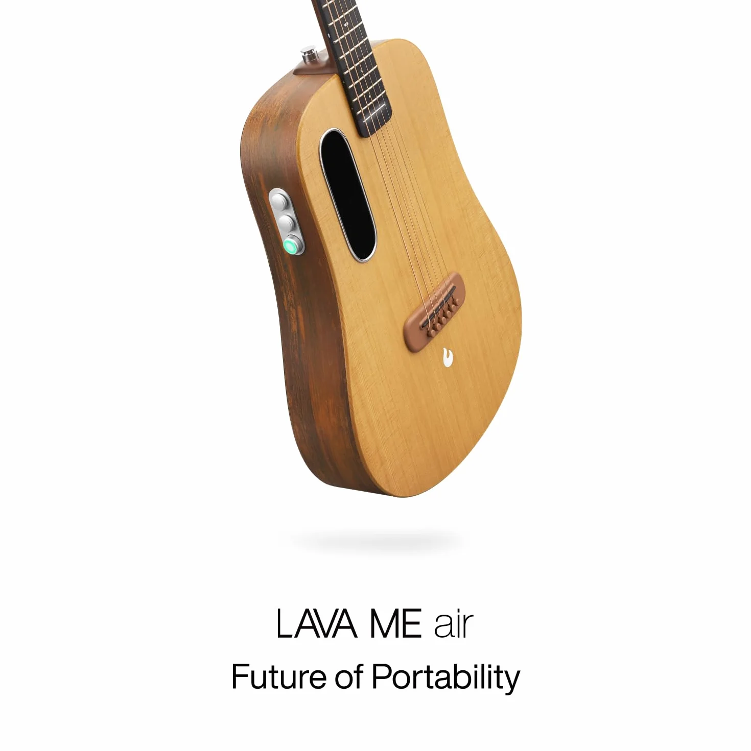 LAVA ME AIR Guitarra acústica eléctrica, abeto fino y ligero con efecto magnético FreeBoost incorporado,adolescentes y principiantes (abeto)