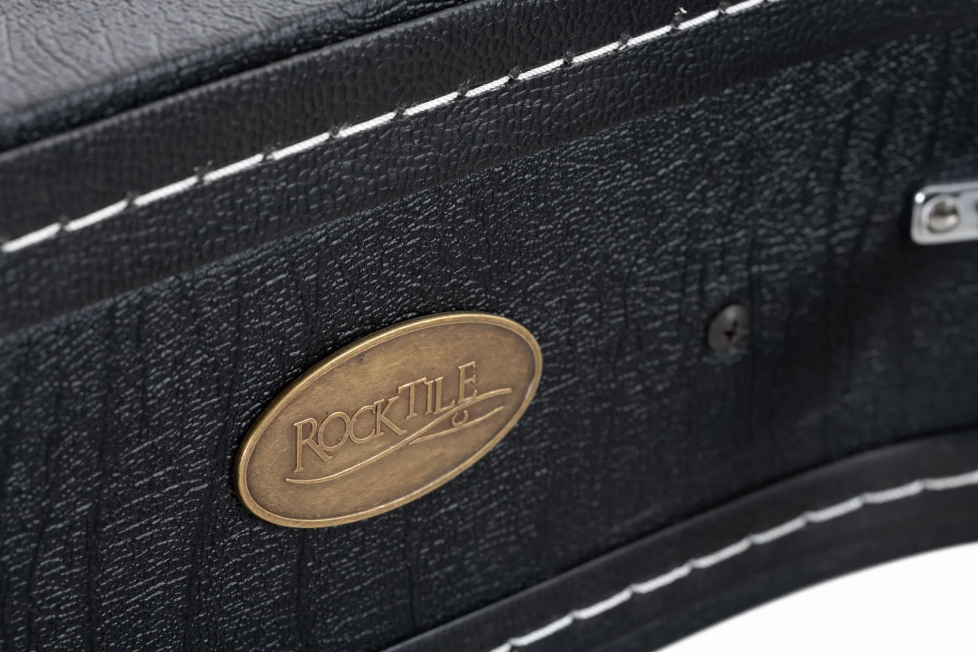 ROCKTILE Funda Deluxe para Guitarra Clásica - Funda Robusta para Guitarra Clásica Y De Concierto - Piel Sintética con Forro Interior Suave - Compartimento Integrado Y Asa - Cerrable - Negro