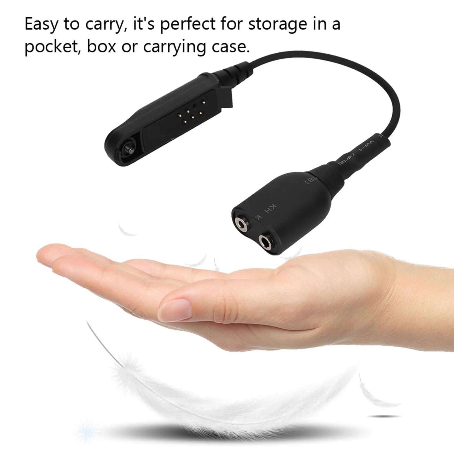 Goshyda Adaptador de walkie talkie A58 K-head cable universal BF-9700 A-58 UV-XR
