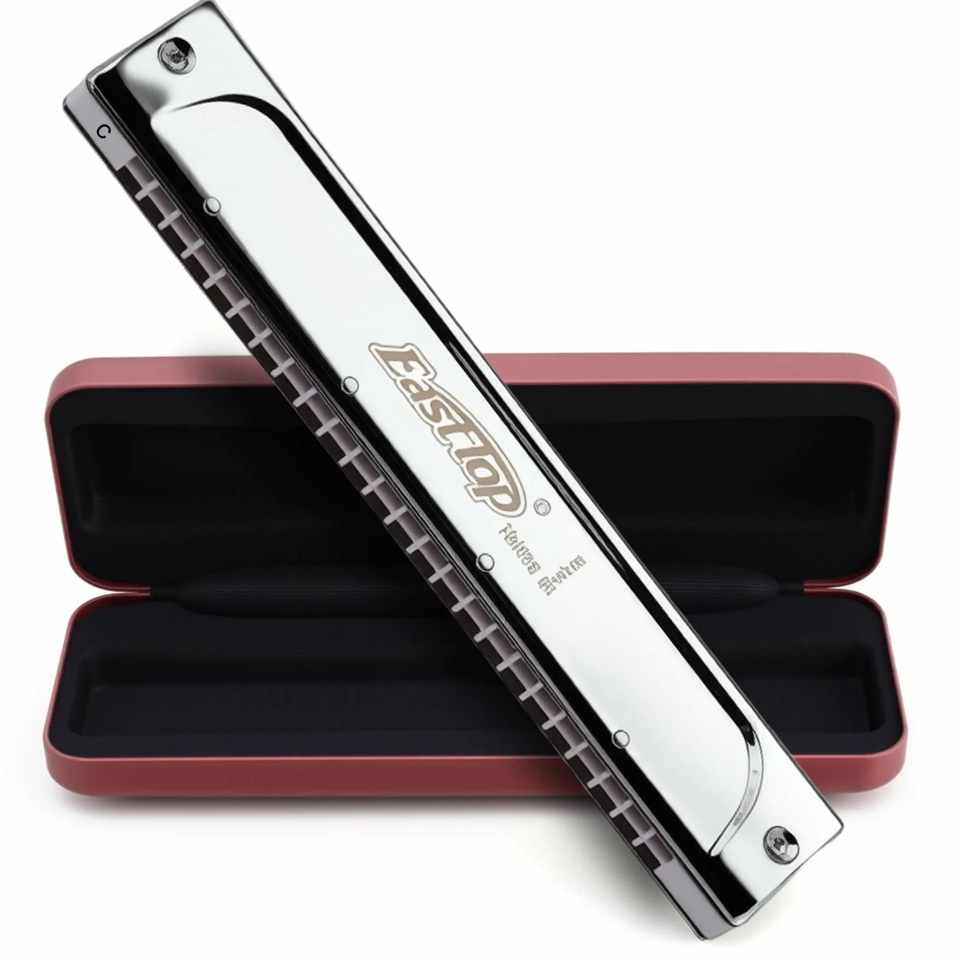 East top 24 hoyos Professional C Tremolo Harmonica T2406S Instrumento de órgano bucal para adultos, jugadores profesionales, principiantes y estudiantes, como regalo