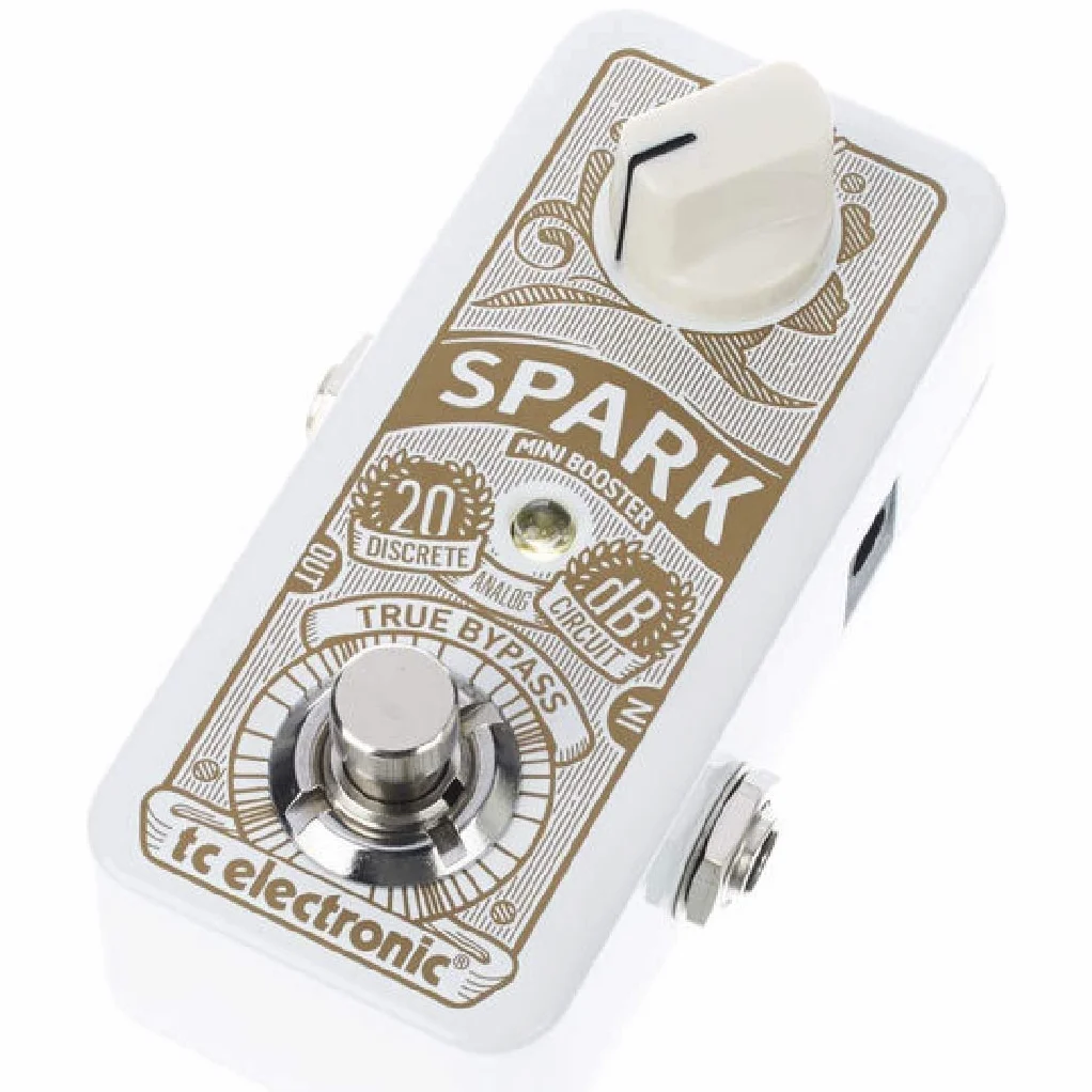 TC Electronic SPARK MINI BOOSTER Pedal de refuerzo ultracompacto con conmutación PrimeTime y diseño completamente analógico