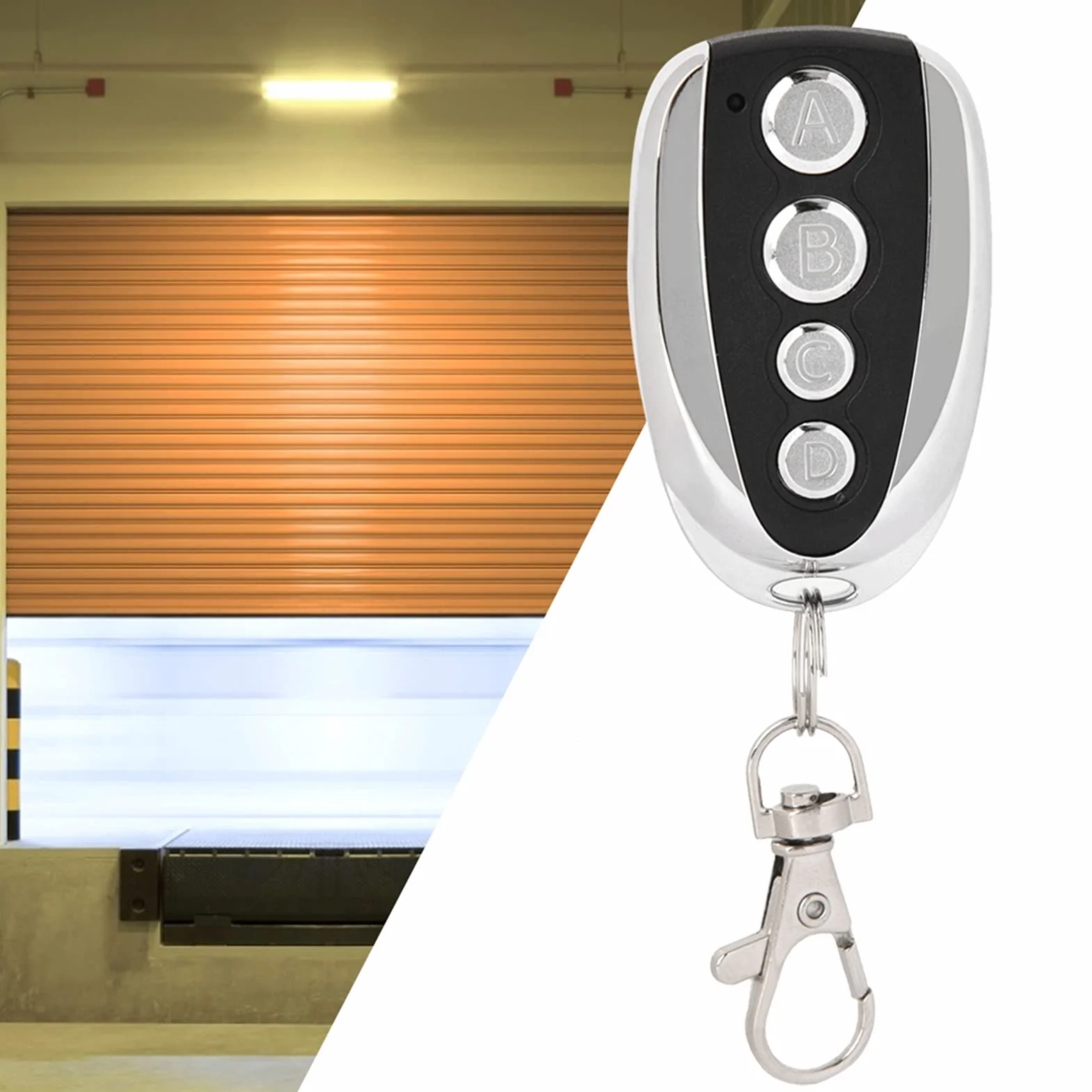 Duplicador de Mando a Distancia Universal de 433MHz con Función de Copia de Tiempos para Puerta de Garaje, Motocicleta, Alarma de Coche, Seguridad del Hogar