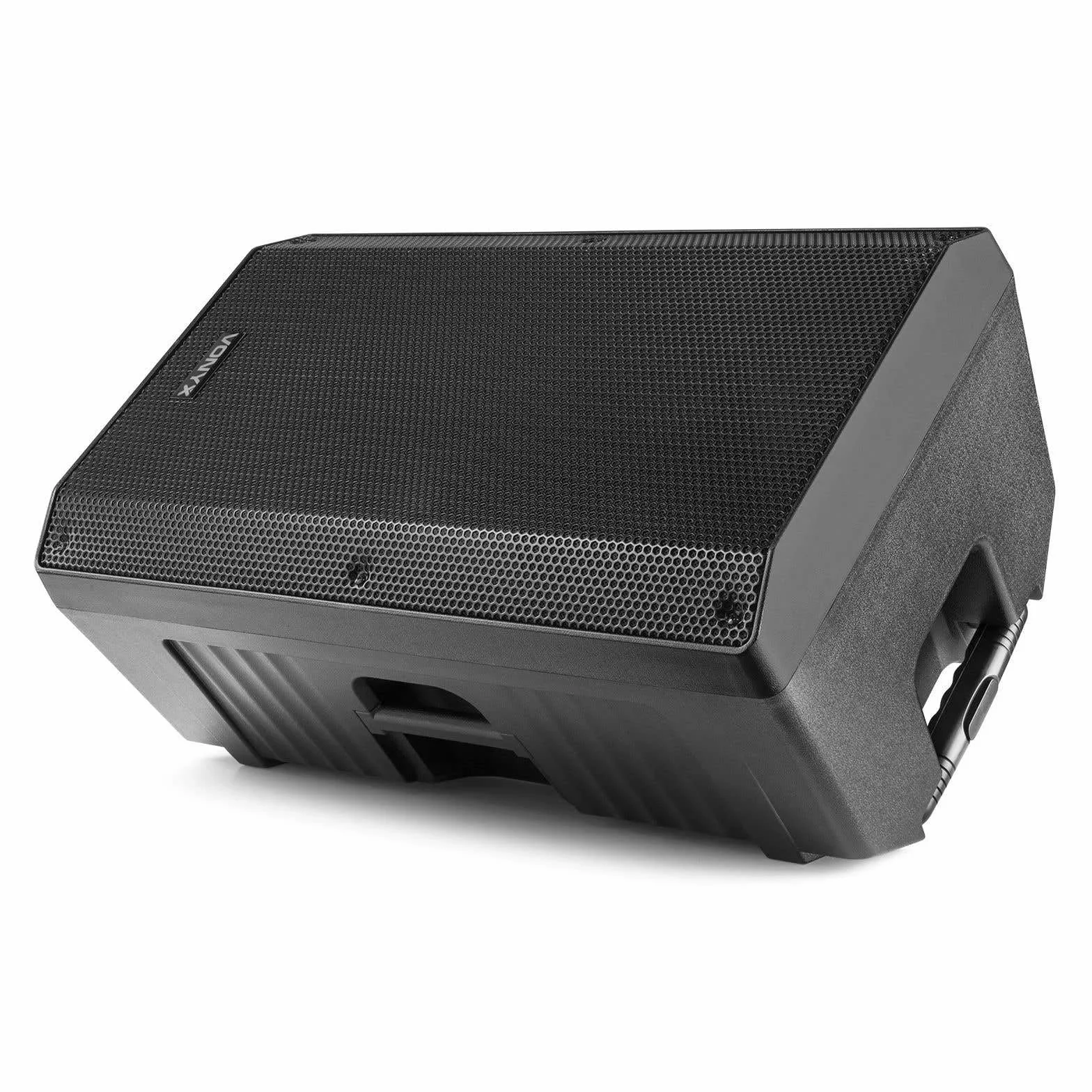 Vonyx VSA500-BP – Altavoz Bluetooth Grande Potente 12" 800W con micrófono inalámbrico de Mano y petaca UHF con micrófono de Diadema y Solapa, batería Recargable, USB, SD, Radio FM – Color Negro