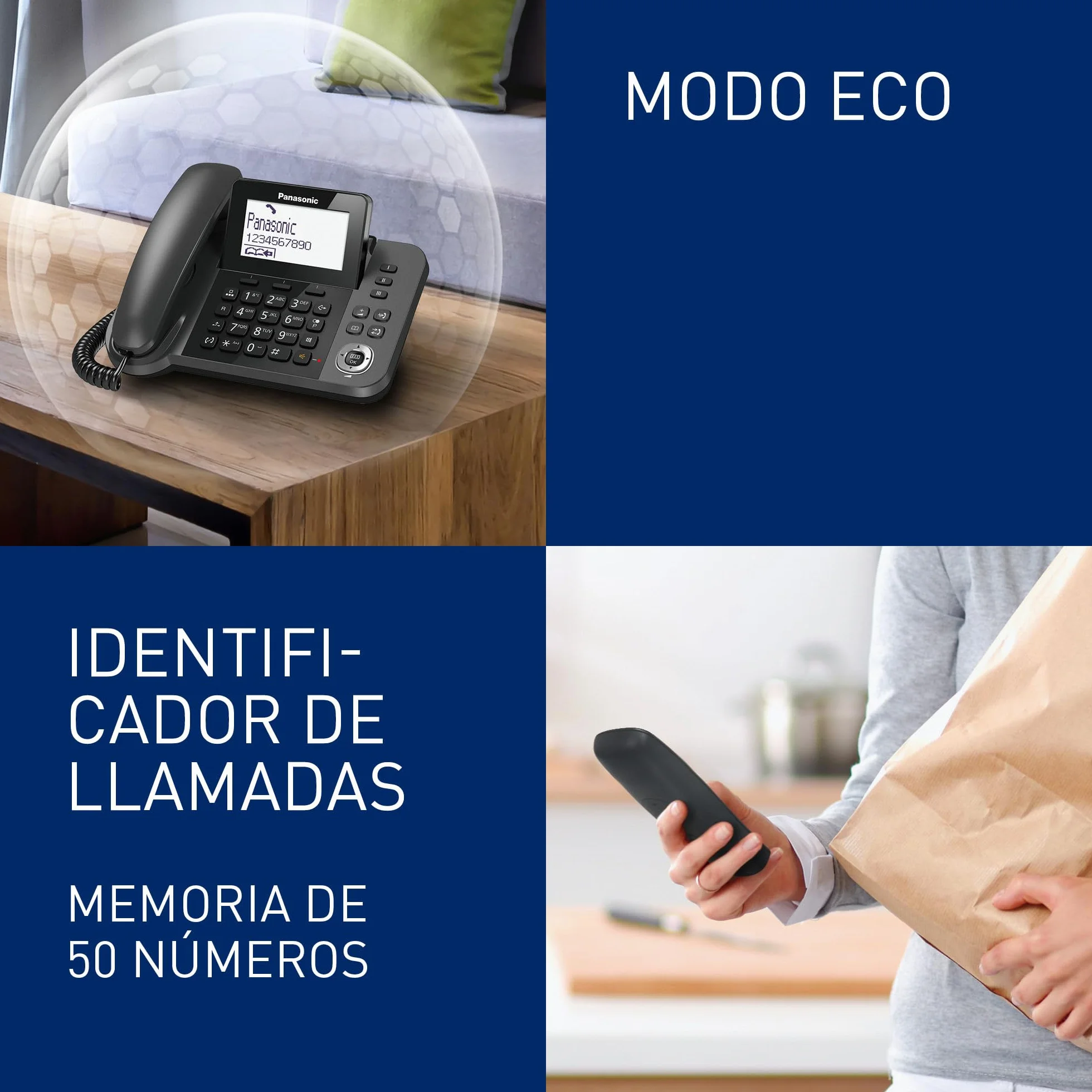 Panasonic KX-TGF310 Teléfono Fijo Negro