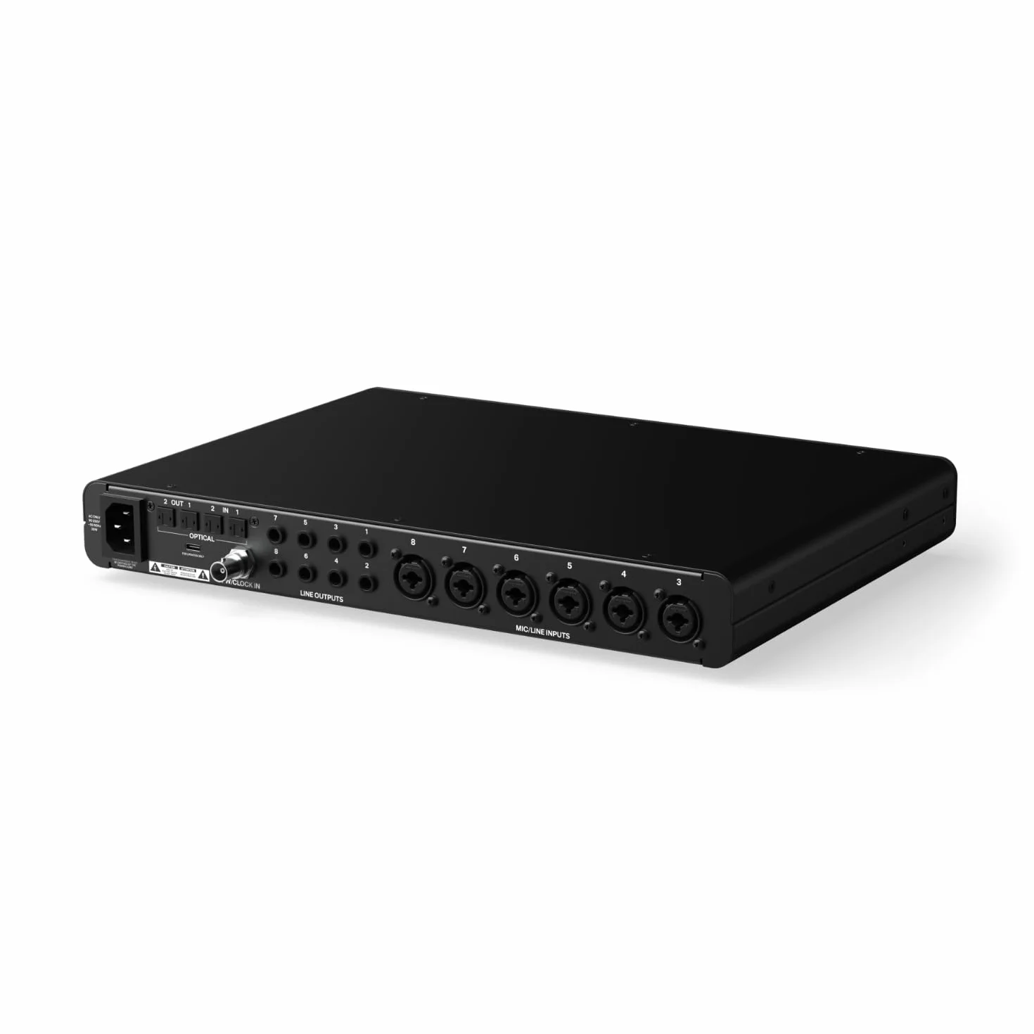 Audient EVO SP8, expansor de preamplificadores de estudio, ocho preamplificadores EVO, 8 preamplificadores de micrófono EVO con Smartgain, preamplificador de micrófono, negro