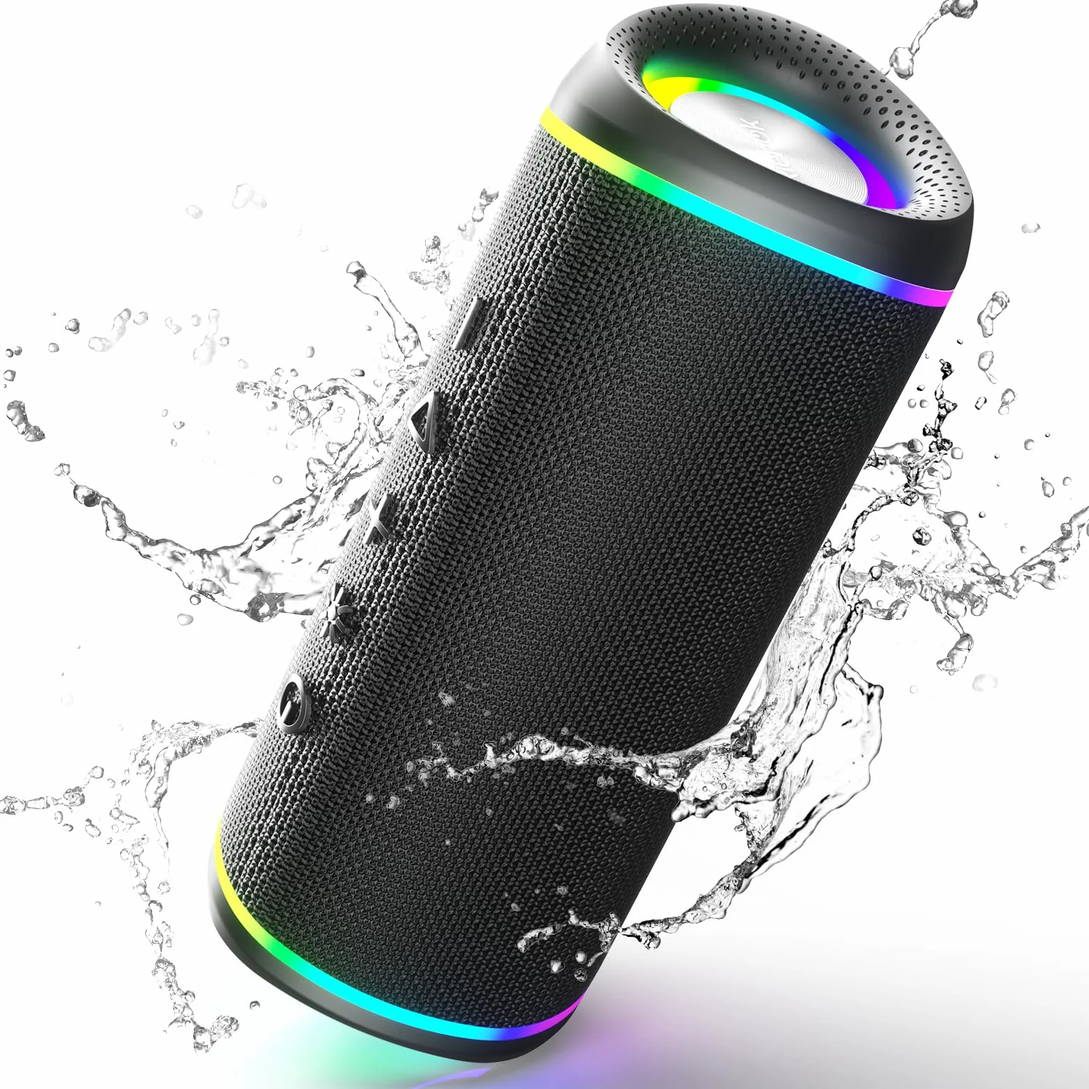 RIENOK S6 Altavoz Bluetooth Portátil 30W Bluetooth 5.3 Luces RGB Inalámbrica
