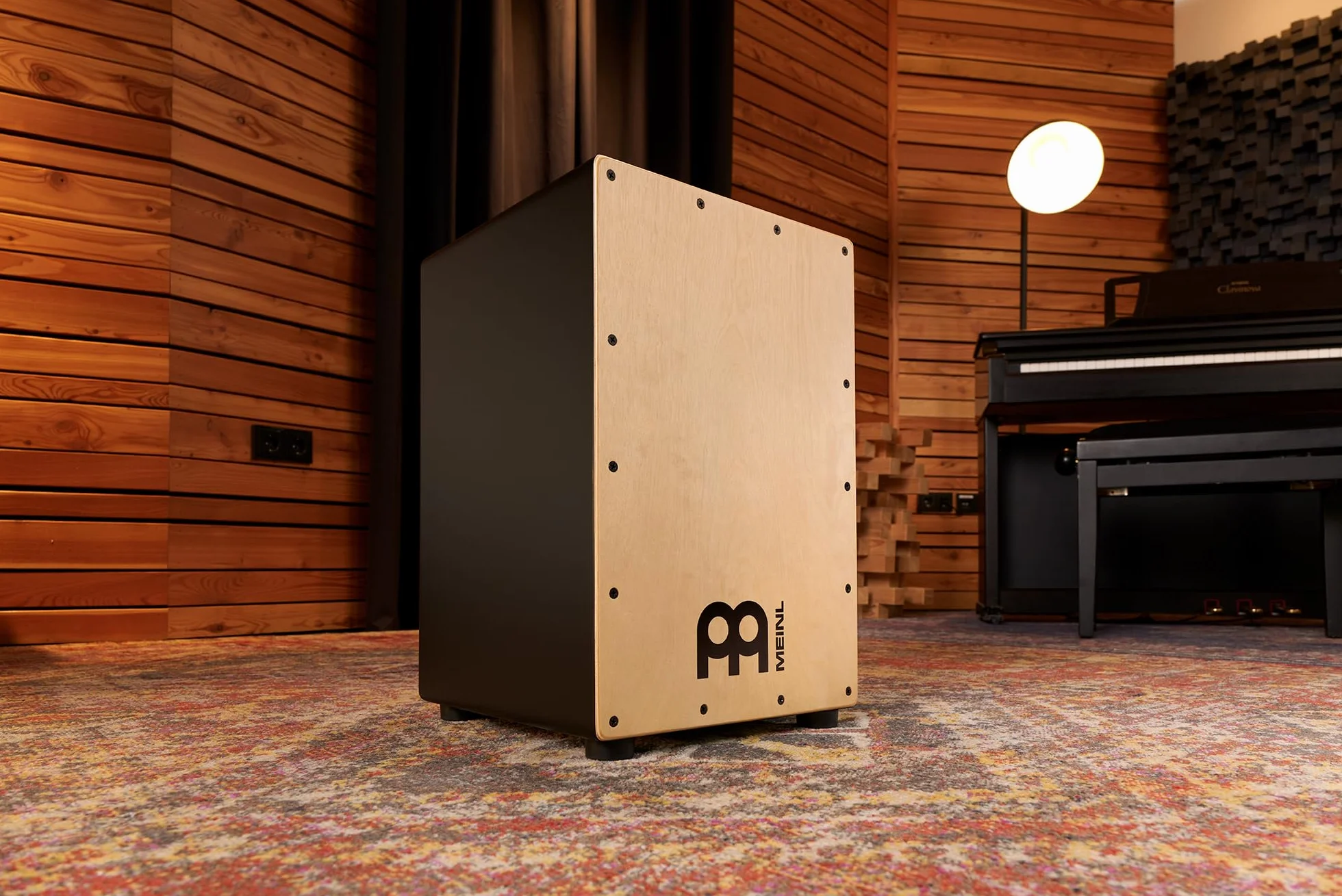 MEINL Percussion Headliner Series Snare Cajon, MCAJ100BK-MA