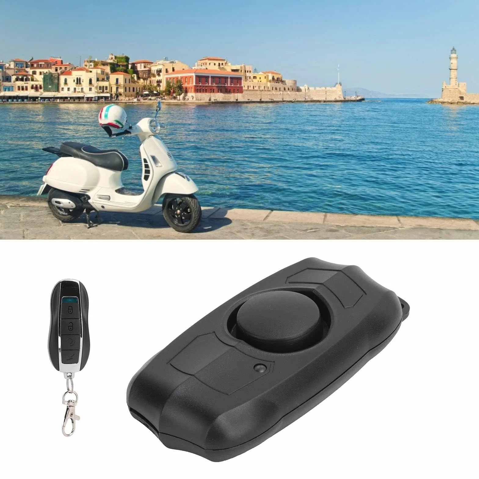 Alarma de Bicicleta de 150 DB con Control Remoto, Sensor de Movimiento de Vibración Inalámbrico, Alarma de Motocicleta Impermeable para Bicicleta, Bicicleta Eléctrica, Motocicleta