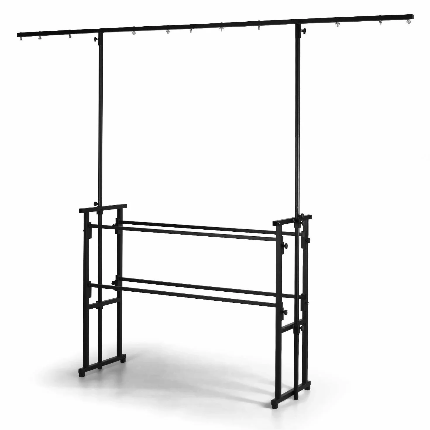 Audibax DS10-DJ Soporte DJ Profesional con Puente de Luces