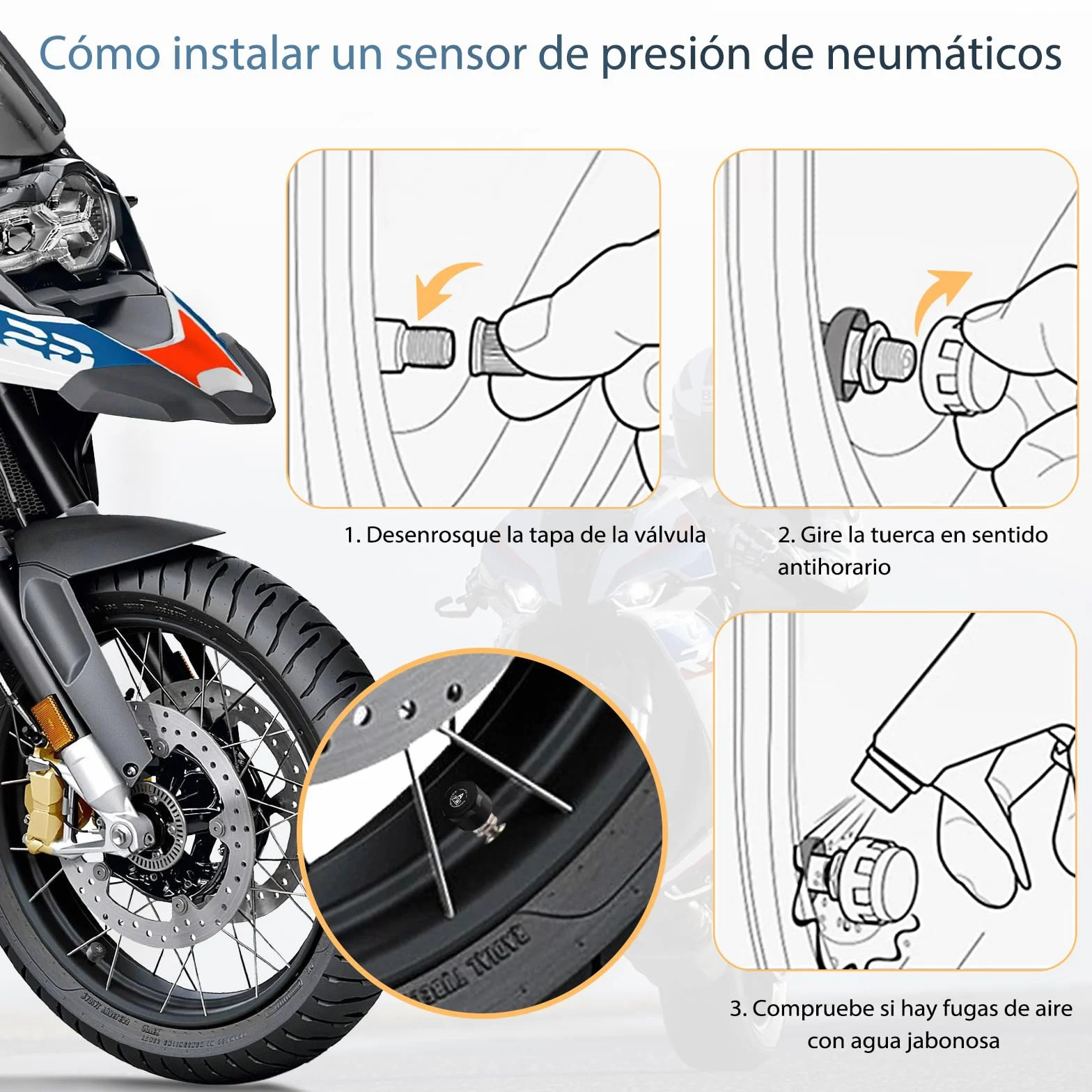 Carpuride W702T Pro Motocicleta Carplay Pantalla con TPMS Sistema, Inalámbrico CarPlay y Android Auto, 7" Impermeable Táctilpantalla, Dual Bluetooth, Intercomunicador Función, Nav, Brújula, Barómetro.