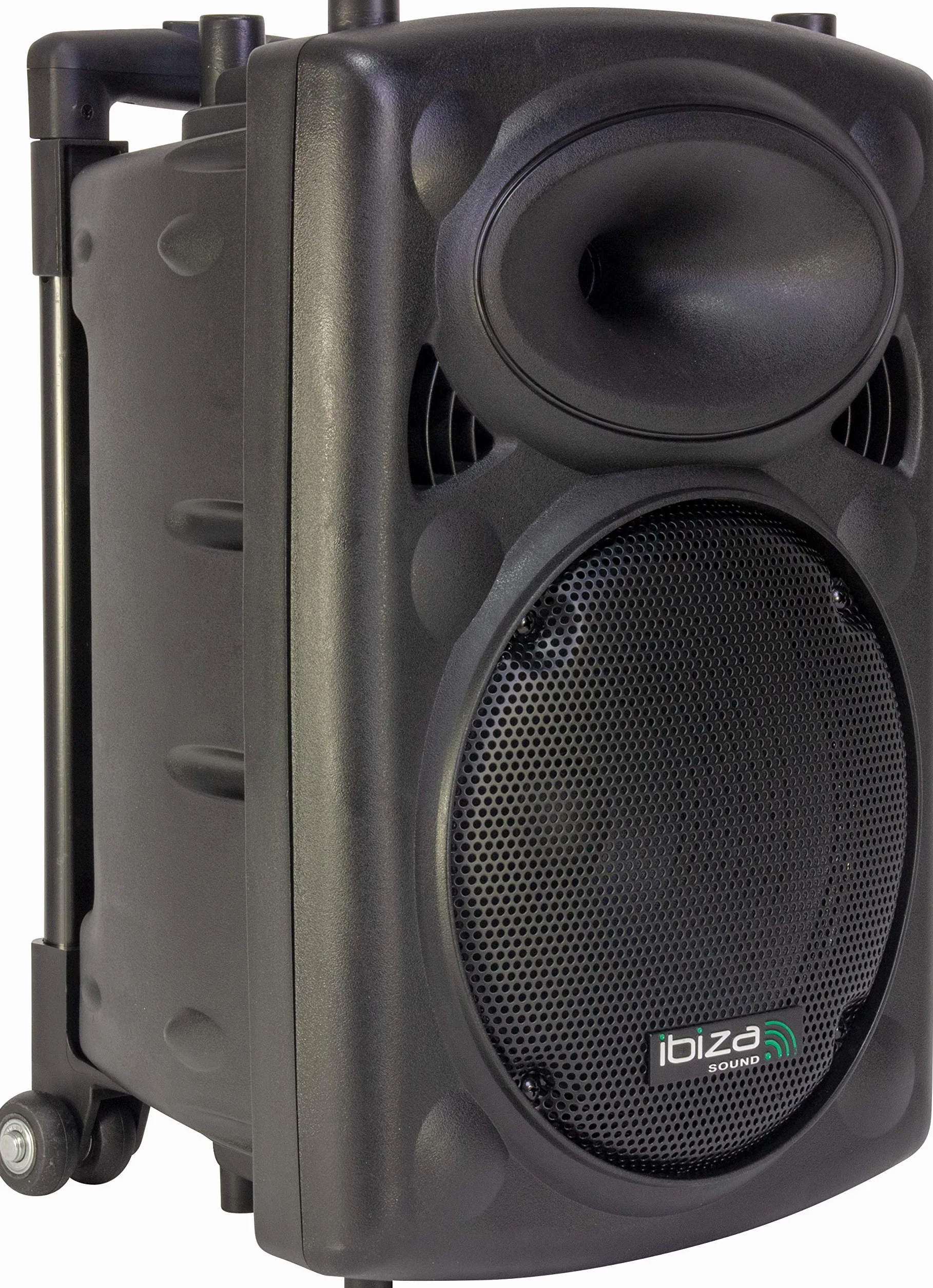 Ibiza 15-6081 Sound PORT10UHF-BT, Megafonía portátil, 10 pulgadas, color negro, 10”, 500W