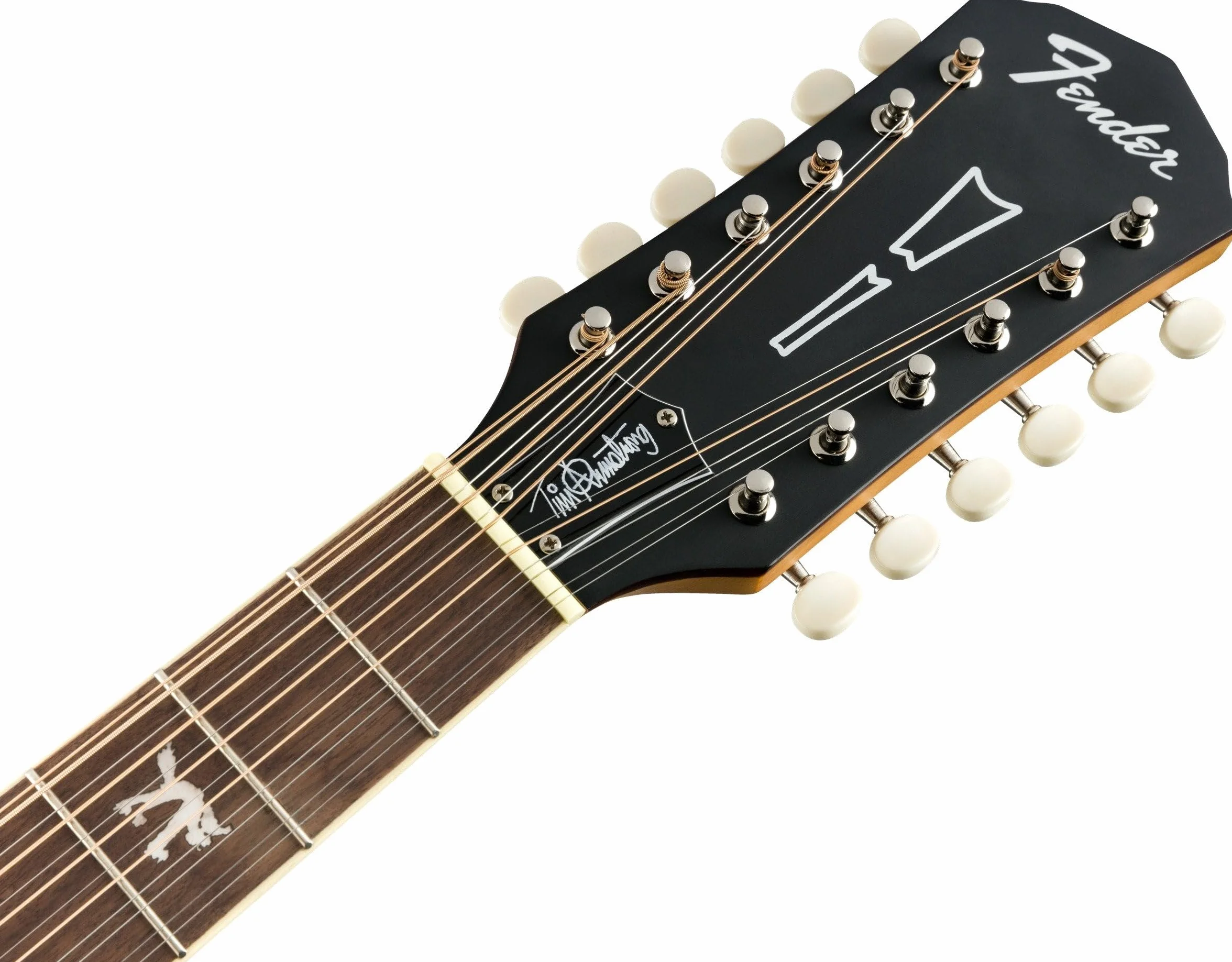 Fender Tim Armstrong Hellcat-Guitarra acústica de 12 cuerdas, natural