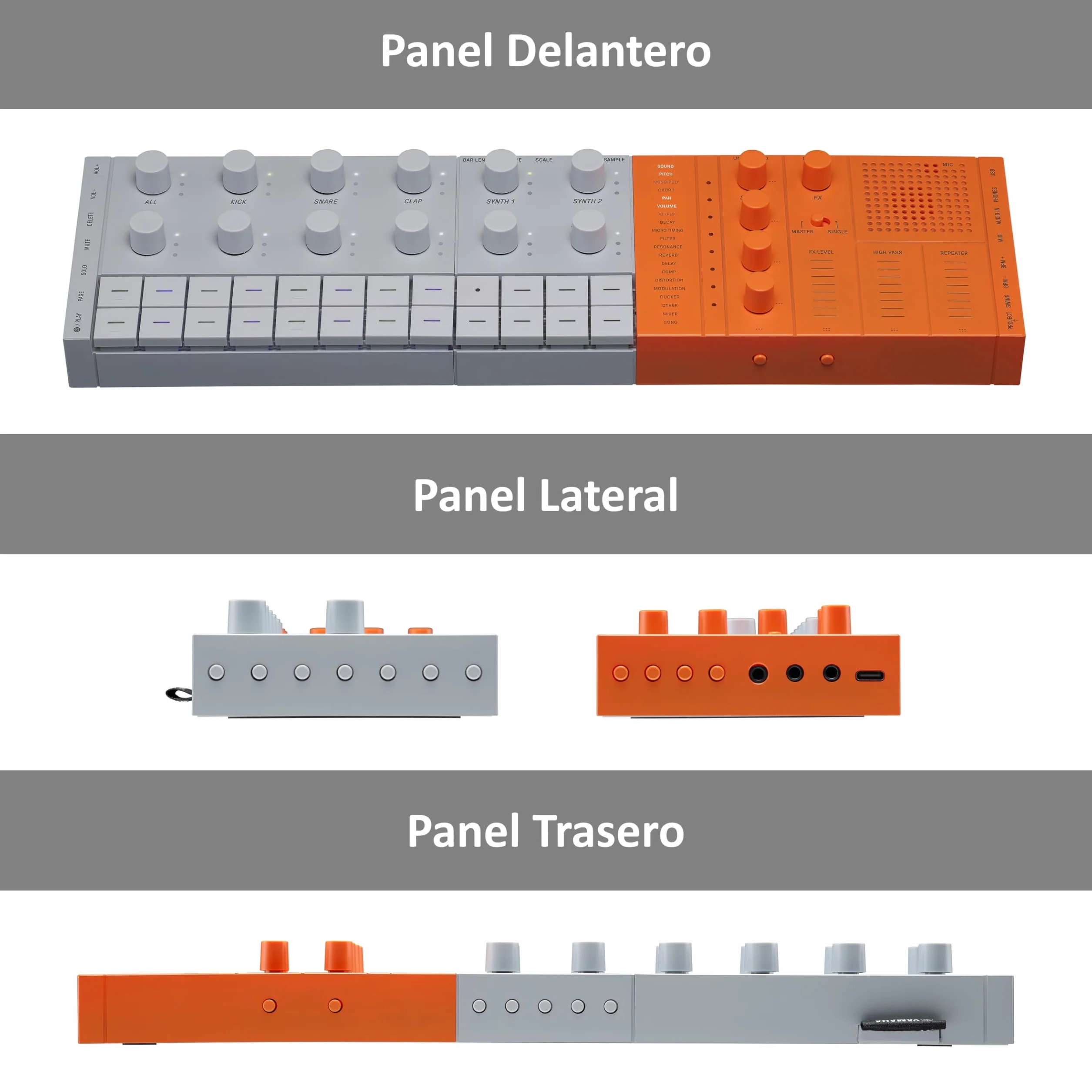Yamaha SEQTRAK Mobile Music Ideastation – Estudio de Producción Musical Todo-en-Uno con Motores de Sonido Duales, Muestreo Integrado, Altavoz Incorporado y Batería Recargable – Naranja