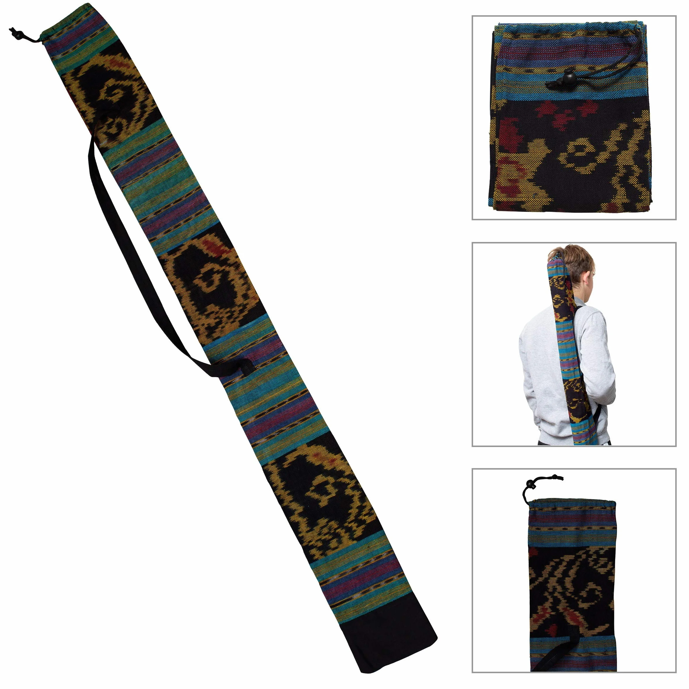 DIDGERIDOO: Caoba serie PRO 147cm incluyendo bolsa I-cat y protector de boquilla, DVD, cera de abeja