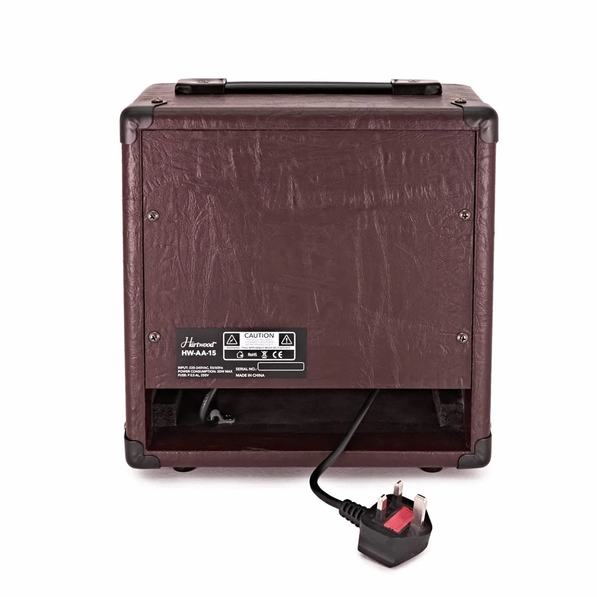 Hartwood Amplificador de Guitarra acústica de 15W con Chorus y Ecualizador de 3 Bandas