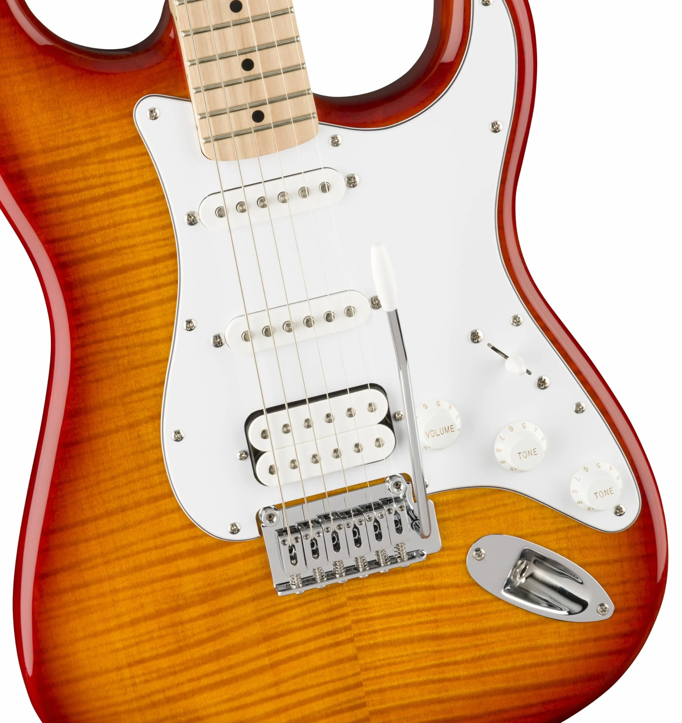 Fender Affinity Stratocaster FMT HSS, guitarra eléctrica, diapasón de arce, Sienna Sunburst
