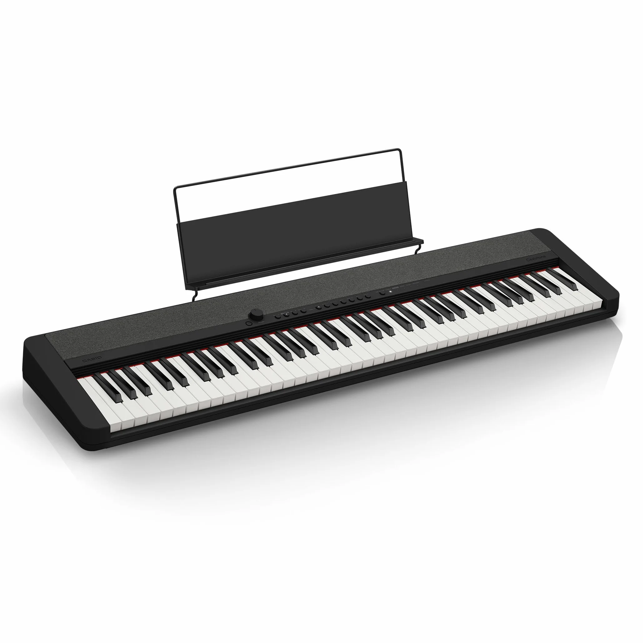 Casio CT-S1-76BK - Teclado de piano con 76 teclas sensibles a la velocidad y 61 tonos en negro