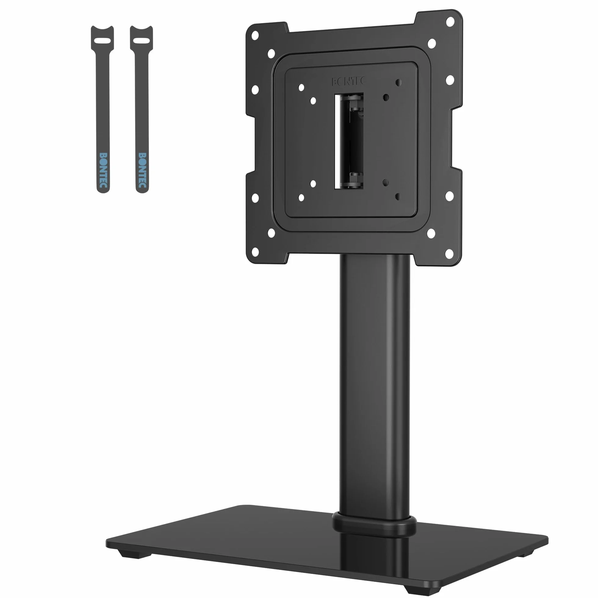 BONTEC Soporte TV Pie Universal para Pantallas 23-42 Pulgadas LCD LED OLED Plasma Curva, Rotación Altura Ajustable, 45kg, VESA 200x200mm