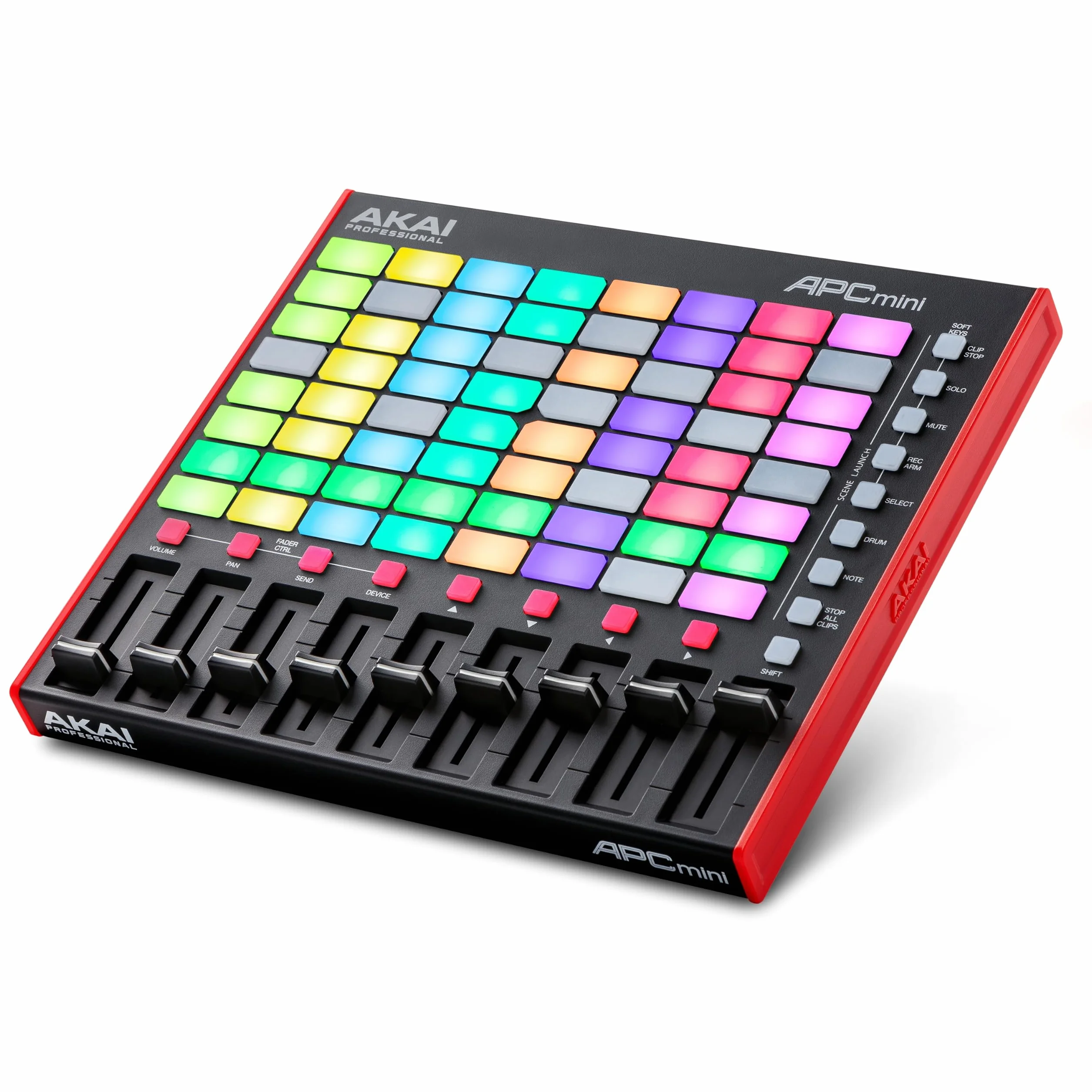 Akai Professional APC Mini MK2 - Controlador MIDI USB para Lanzar Clips con Ableton Live, 64 Pads, Modalidad Nota y Batería, Mesa de Mezclas MIDI