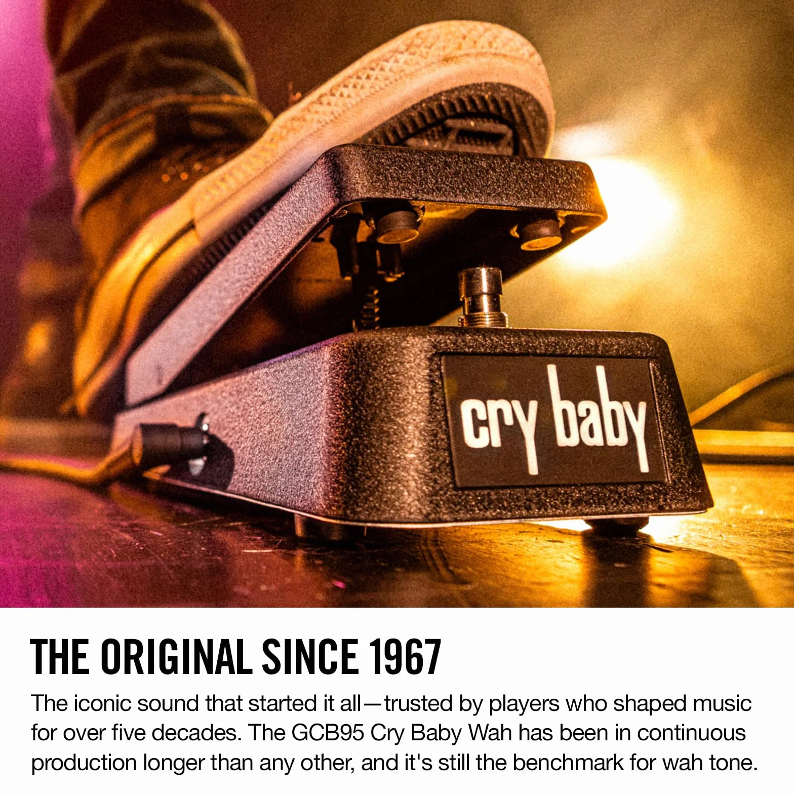 JIM DUNLOP CryBaby Standard MDU GCB95 - Pedal de efectos de guitarra