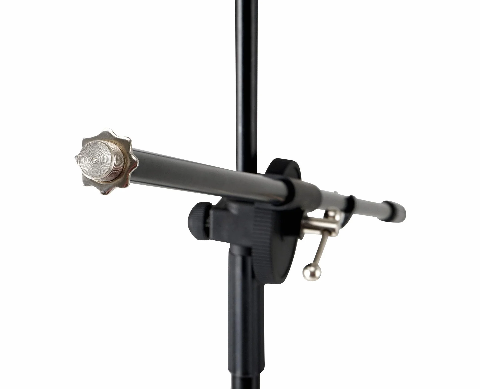 Atril Classic Cantabile NSM-100 con Brazo para Micrófono (Atril y soporte de micrófono en uno, fácil de montar, extra alto) Negro