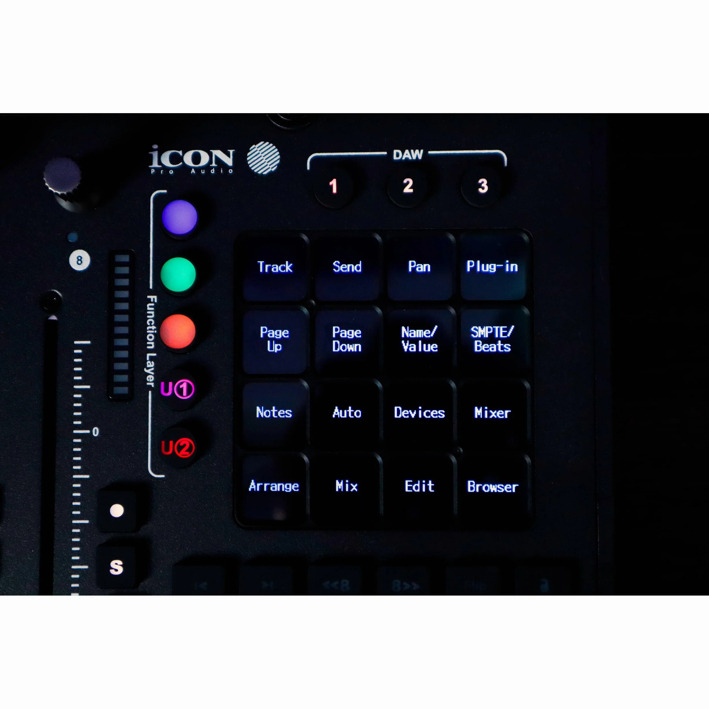 iCon Pro Audio P1-M/D4-T USB MIDI DAW Controller Display Bundle