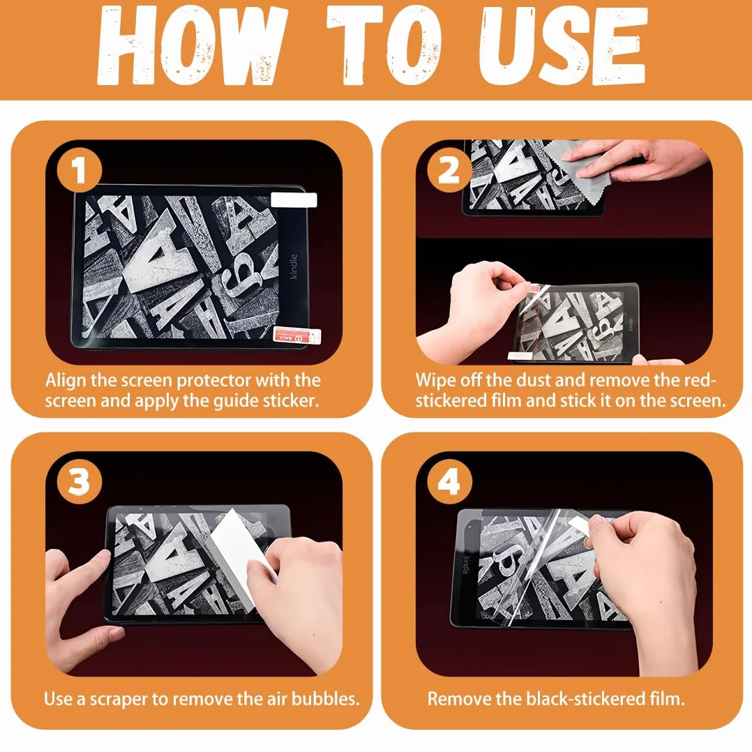 Kindle Paperwhite Protector Pantalla 7 Pulgadas 12ª Generación 2024 Película Mate Anti Resplandor Vidrio Templado 2 Piezas