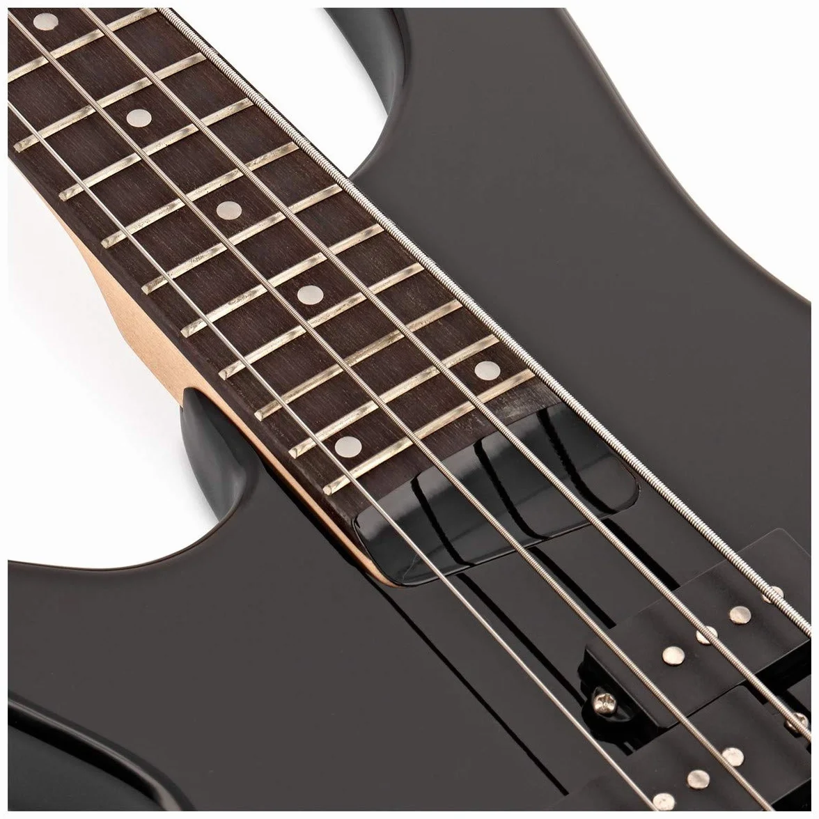 Bajo Zurdo Chicago de Gear4music, Negro