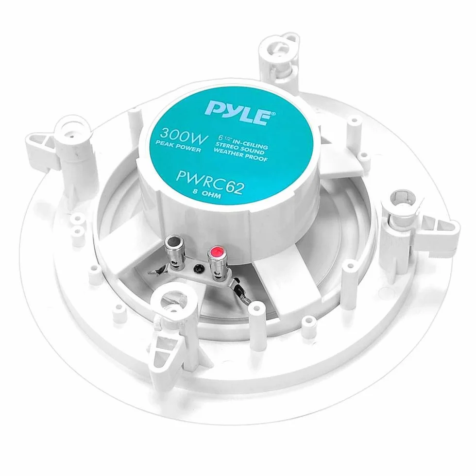 Pyle PWRC62 de 6,5 Pulgadas Resistente a la Intemperie de 2 Maneras en Techo/Altavoz estéreo para empotrar