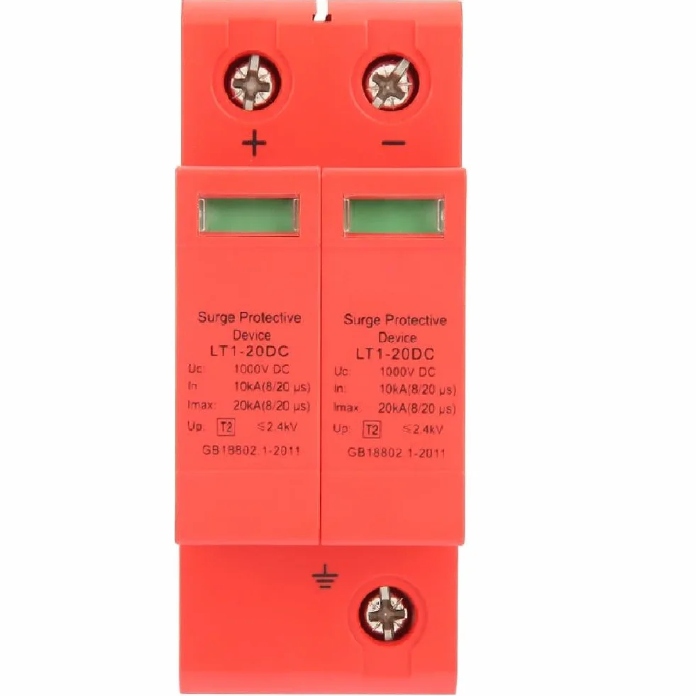 DEWIN Dispositivo Descargador, DC 1000V Dispositivo Descargador de Bajo Voltaje de Protección contra Sobretensiones Domésticas 2P 10KA~20KA