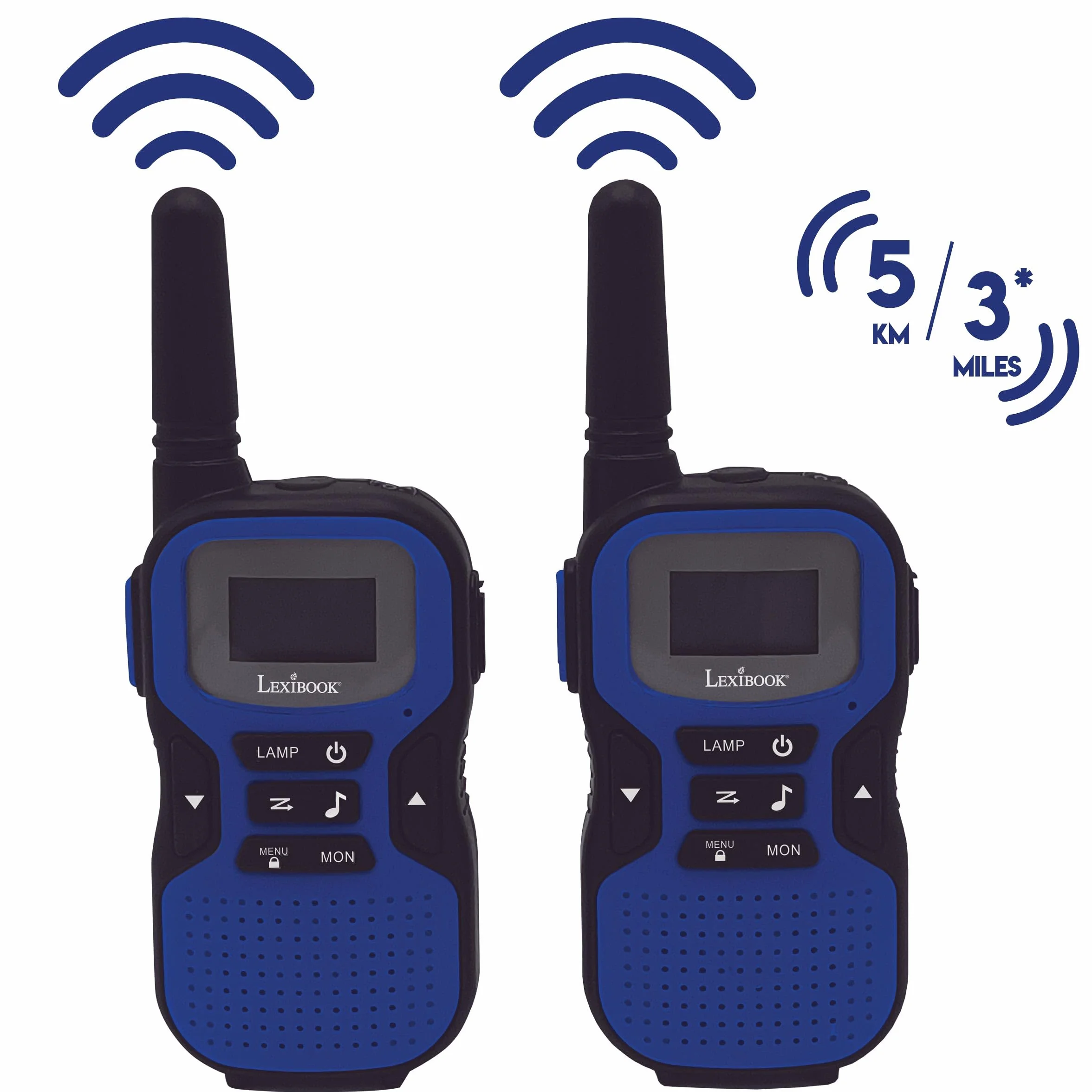 Lexibook Walkie Talkie Recargable 5 km 22 Canales Sonido Digital Claro Auriculares USB-C TW60