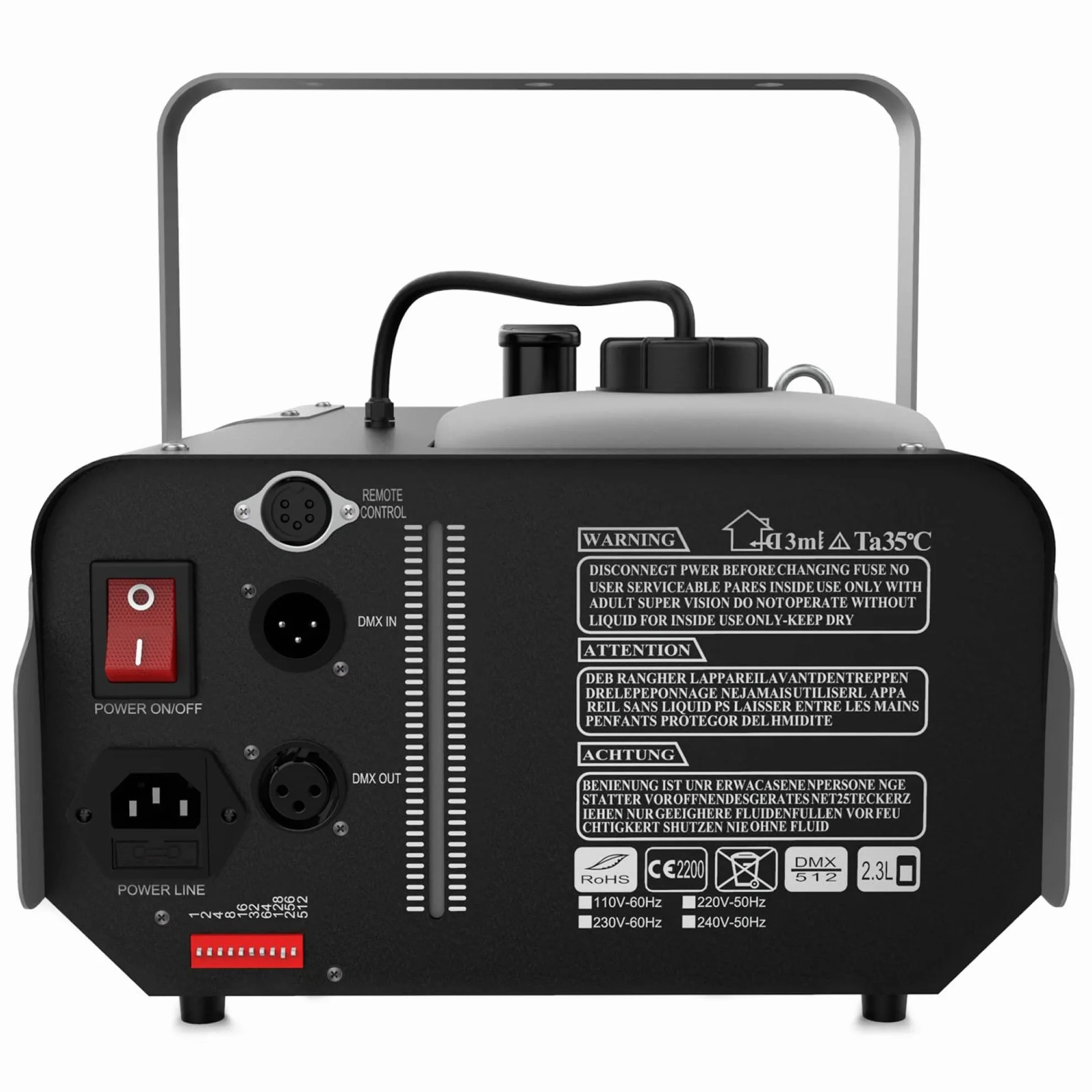 Audibax Smoke 1500 DMX Maquina Humo 1500w Discoteca Profesional + Mando Inalambrico