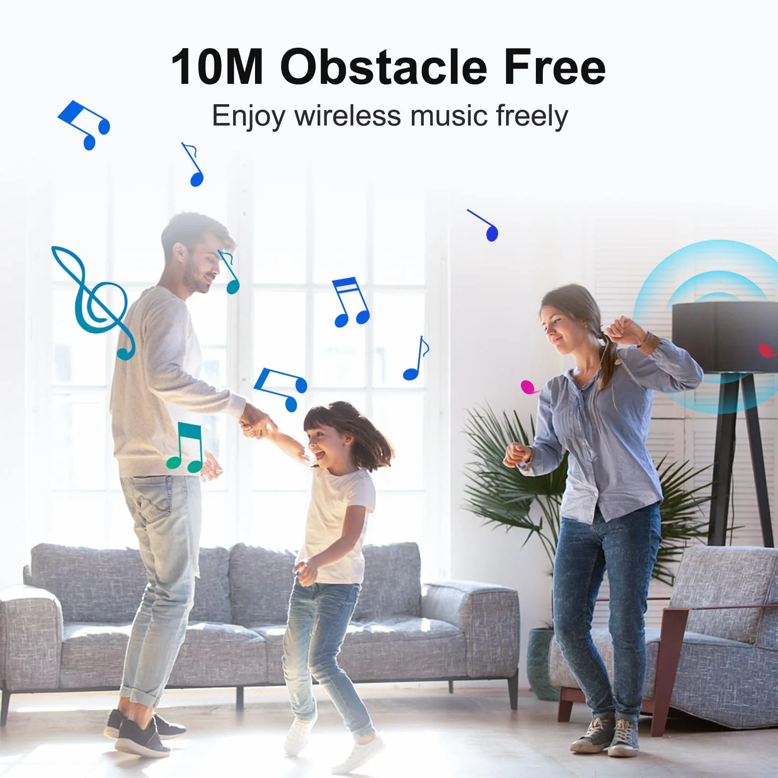 Receptor Bluetooth Jack 3.5mm, AUX Adaptador Audio Bluetooth con 8Hrs de Musica Streaming, Llamadas Manos Libres para Coche/Estéreo Domestico/Altavoz/Auriculares con Cable